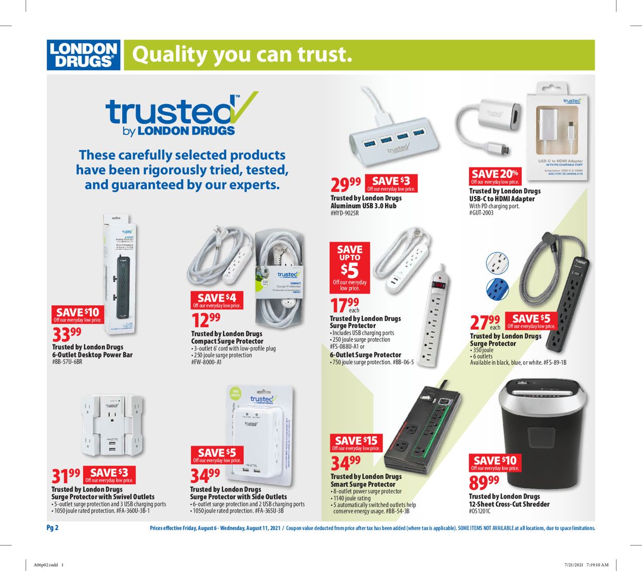 London Drugs Flyer - 08/06-08/11/2021 (Page 2)