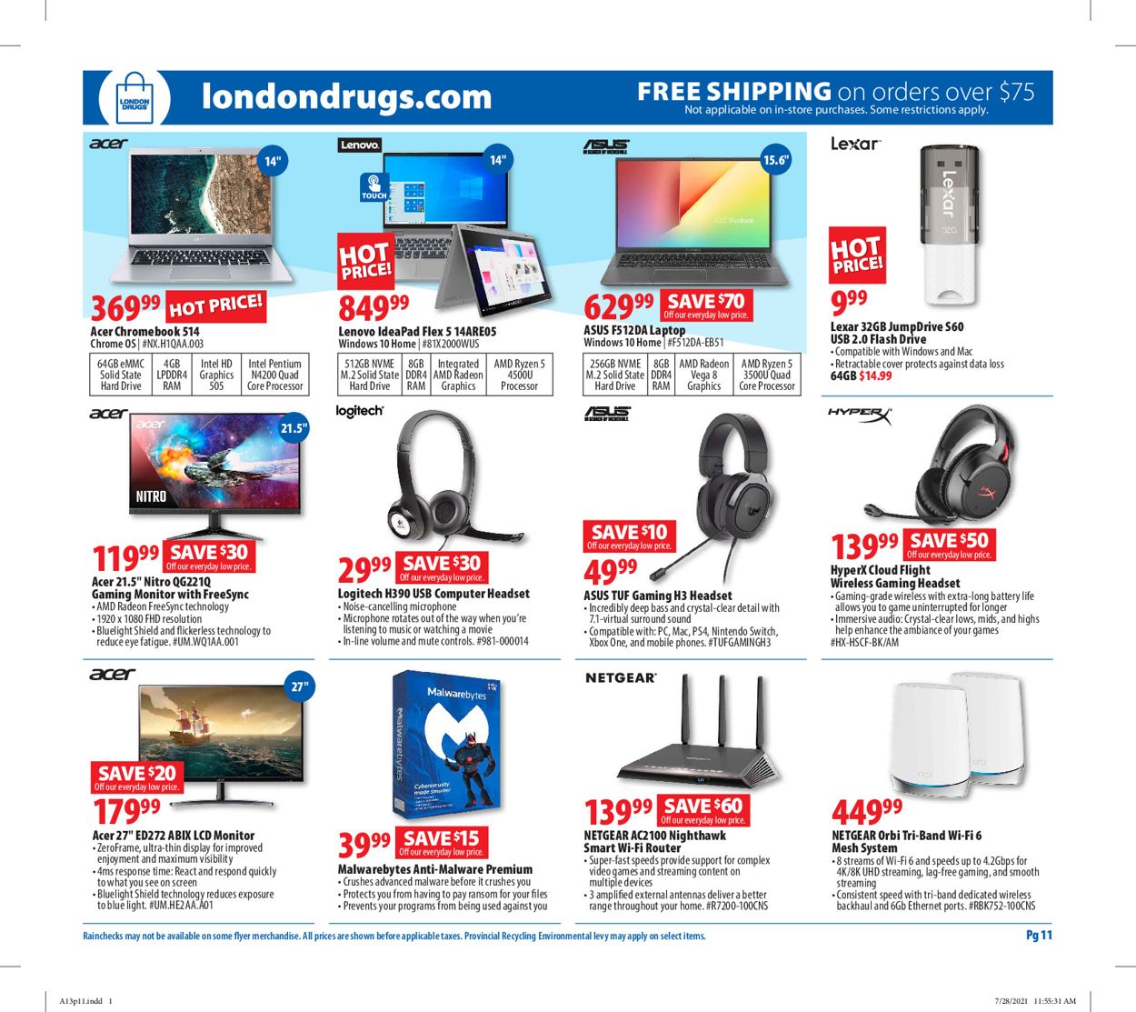 London Drugs Flyer - 08/13-08/18/2021 (Page 11)