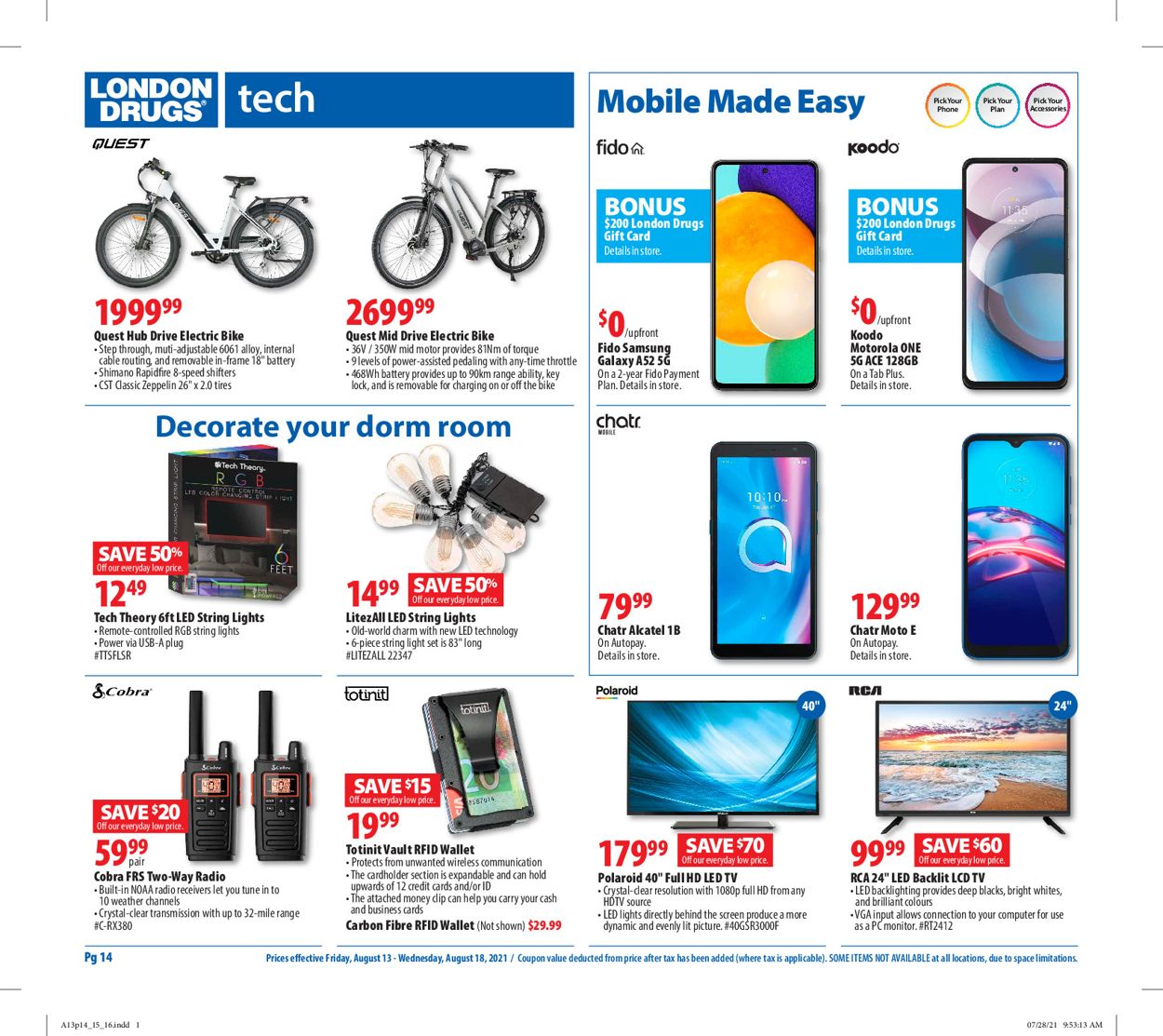 London Drugs Flyer - 08/13-08/18/2021 (Page 14)