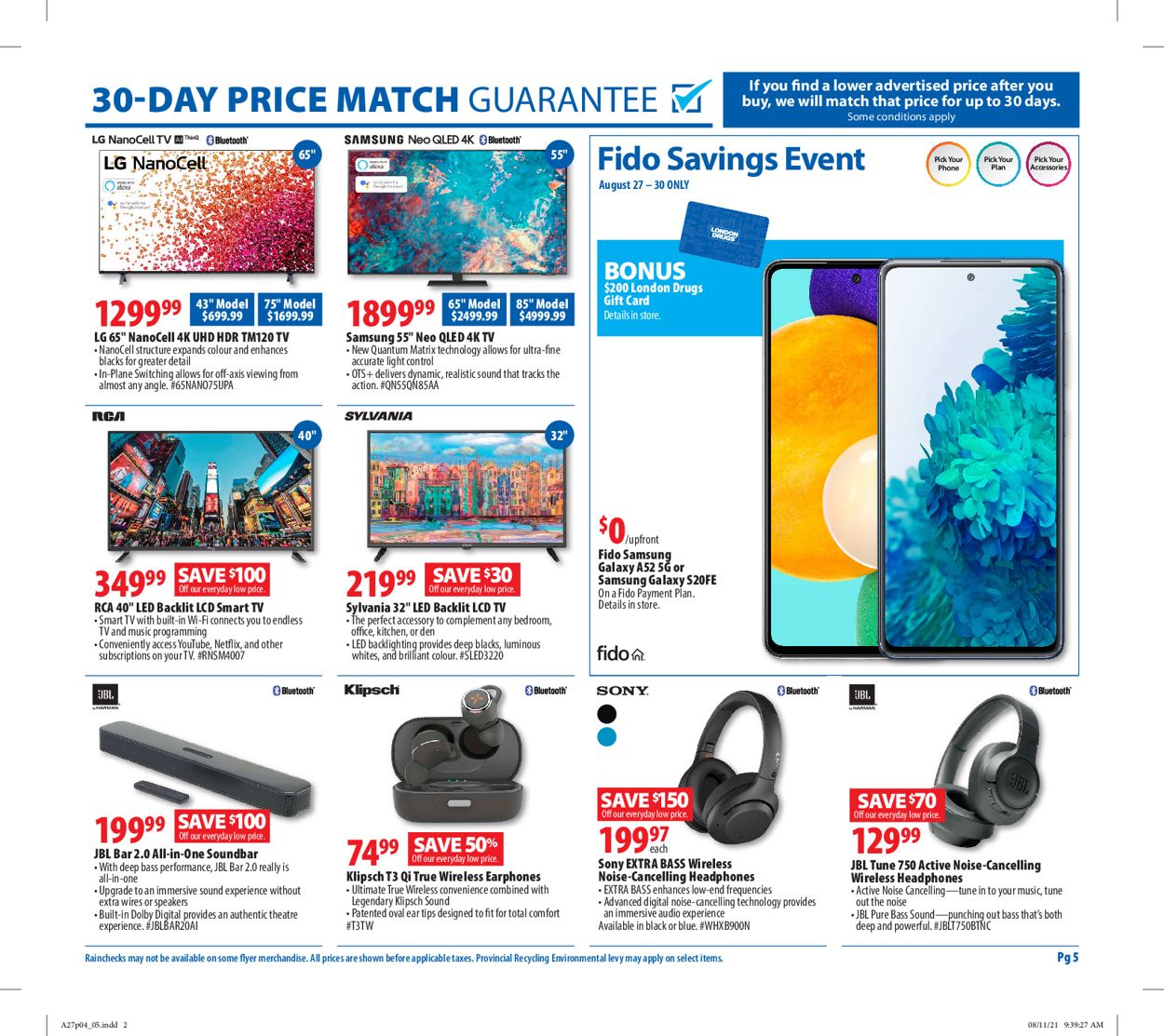 London Drugs Flyer - 08/27-09/01/2021 (Page 5)