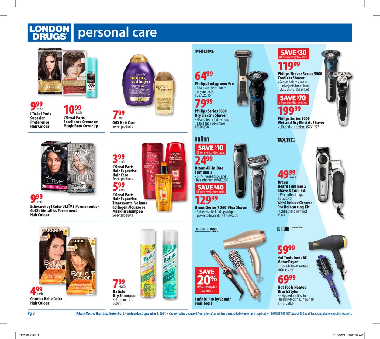 London Drugs Flyer - 09/02-09/08/2021 (Page 8)