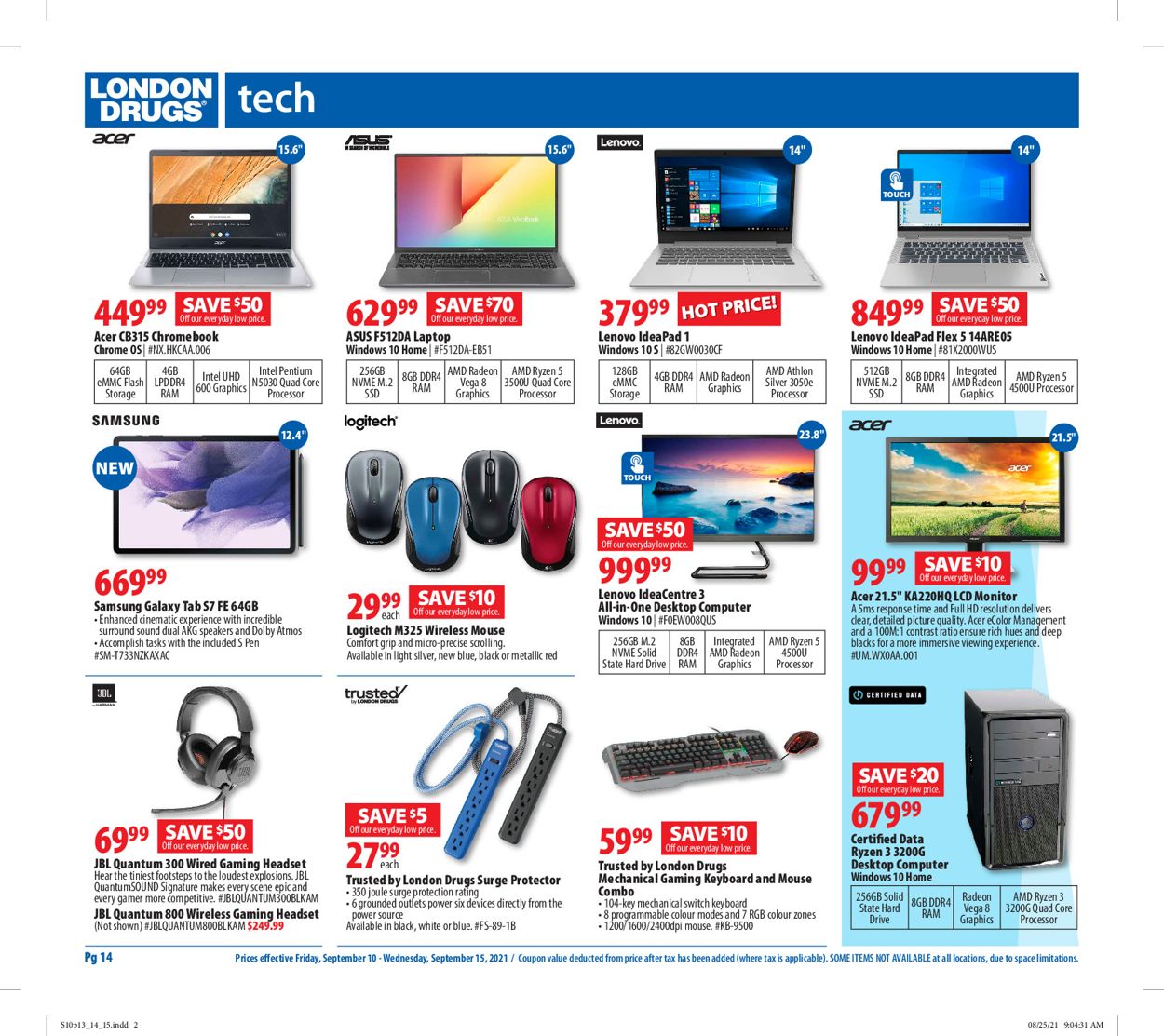 London Drugs Flyer - 09/10-09/15/2021 (Page 14)