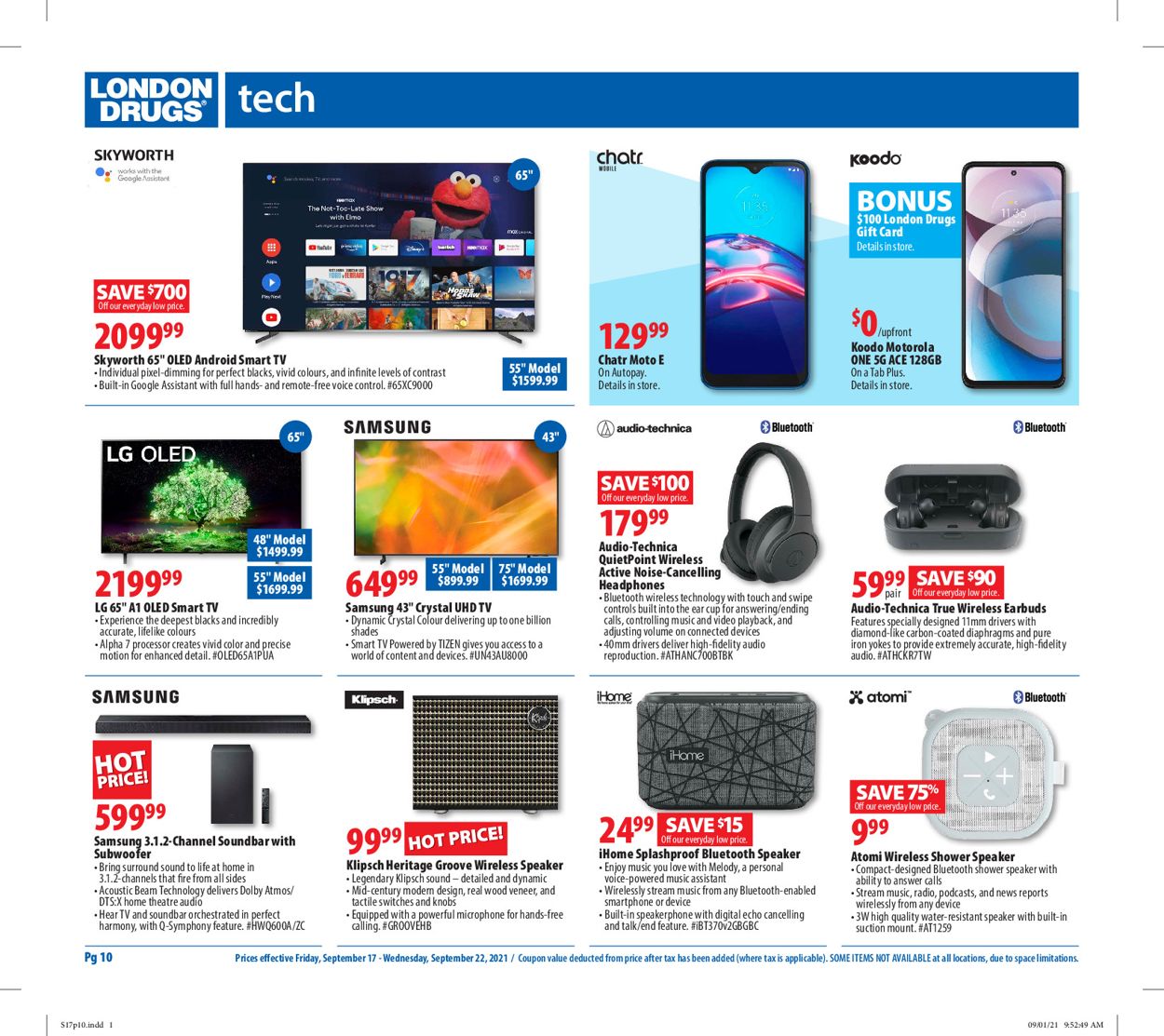 London Drugs Flyer - 09/17-09/22/2021 (Page 10)