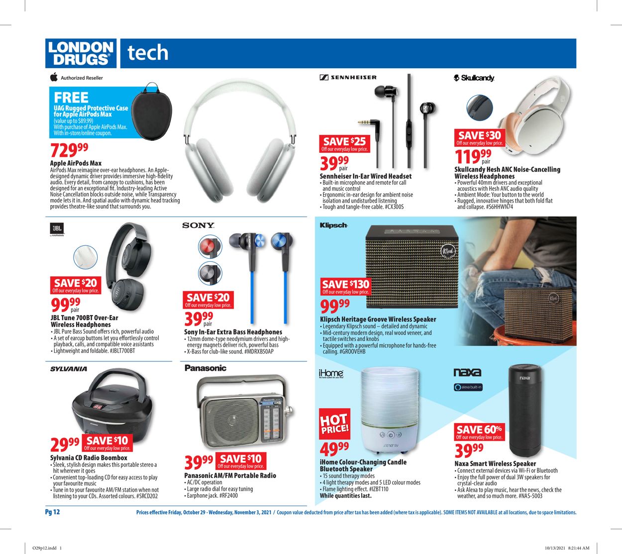 London Drugs Flyer - 10/29-11/03/2021 (Page 12)