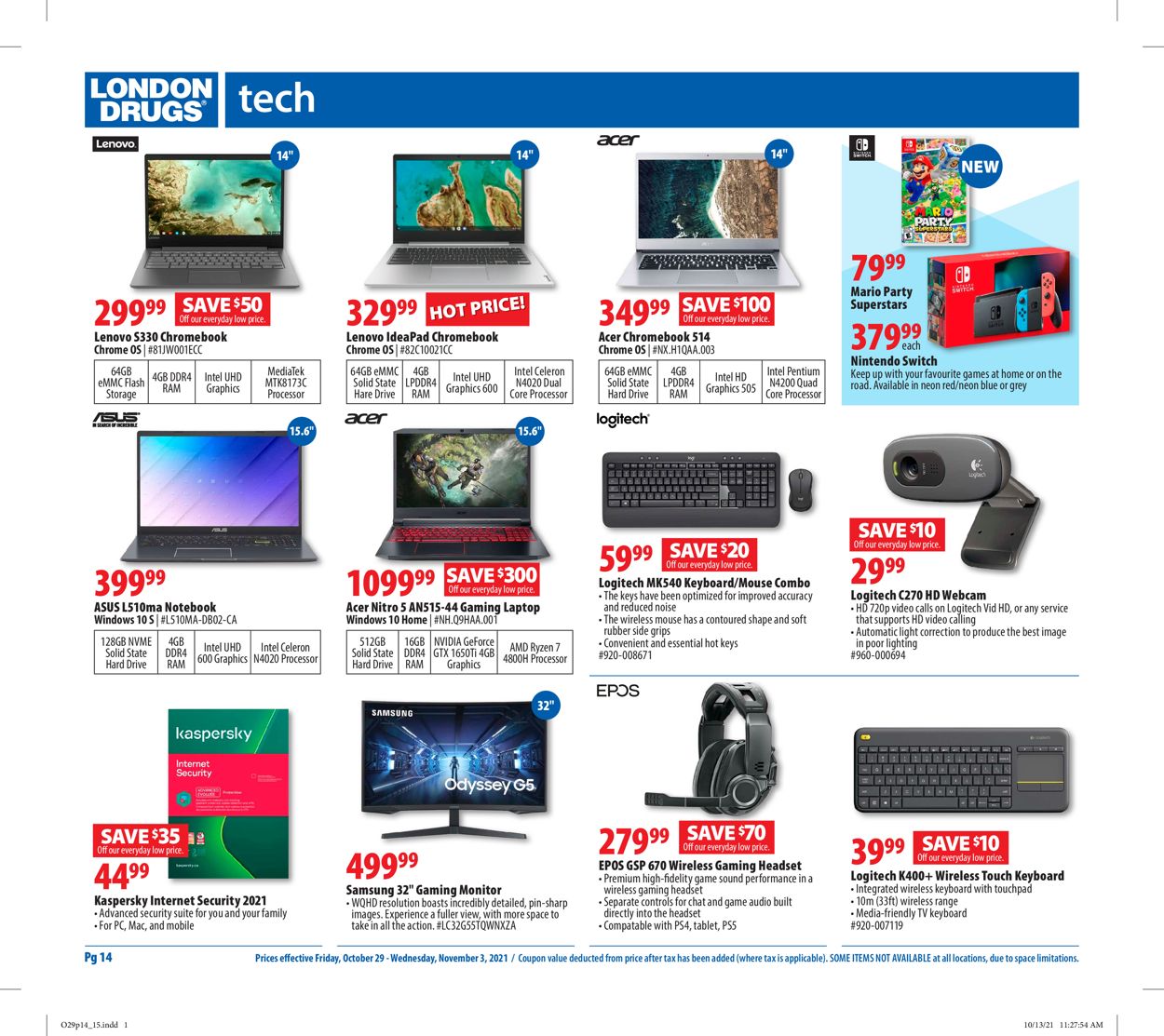 London Drugs Flyer - 10/29-11/03/2021 (Page 14)