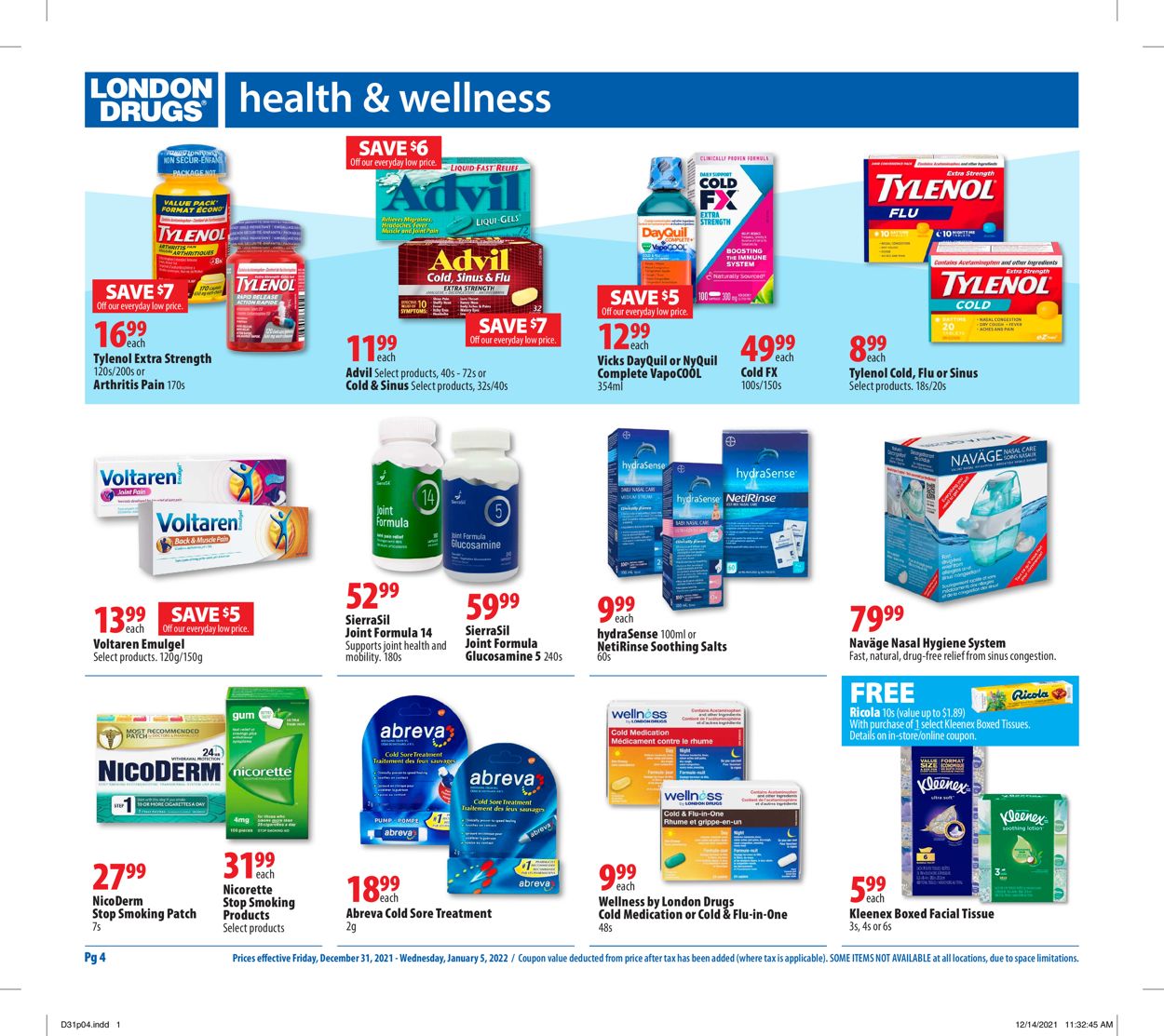 London Drugs Flyer - 12/31-01/05/2022 (Page 4)