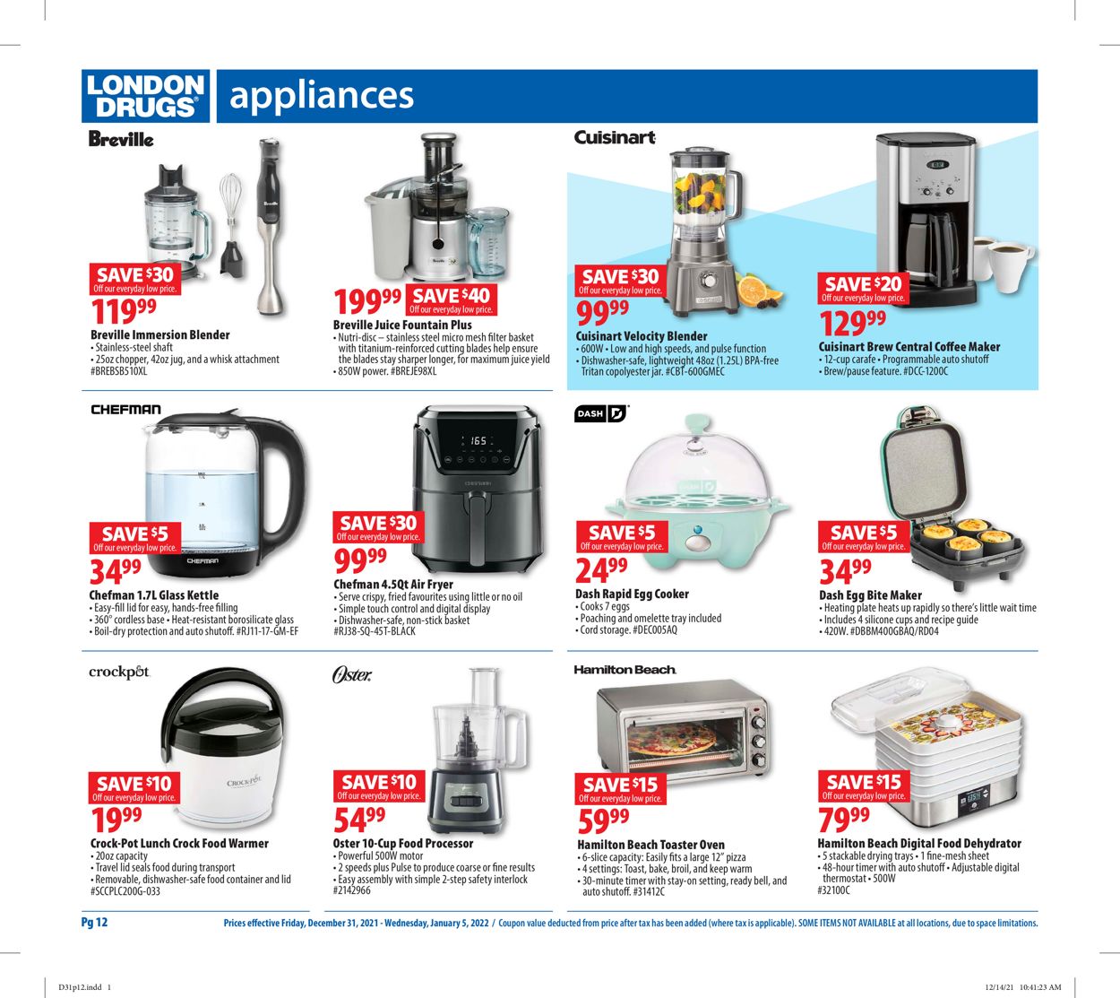 London Drugs Flyer - 12/31-01/05/2022 (Page 12)