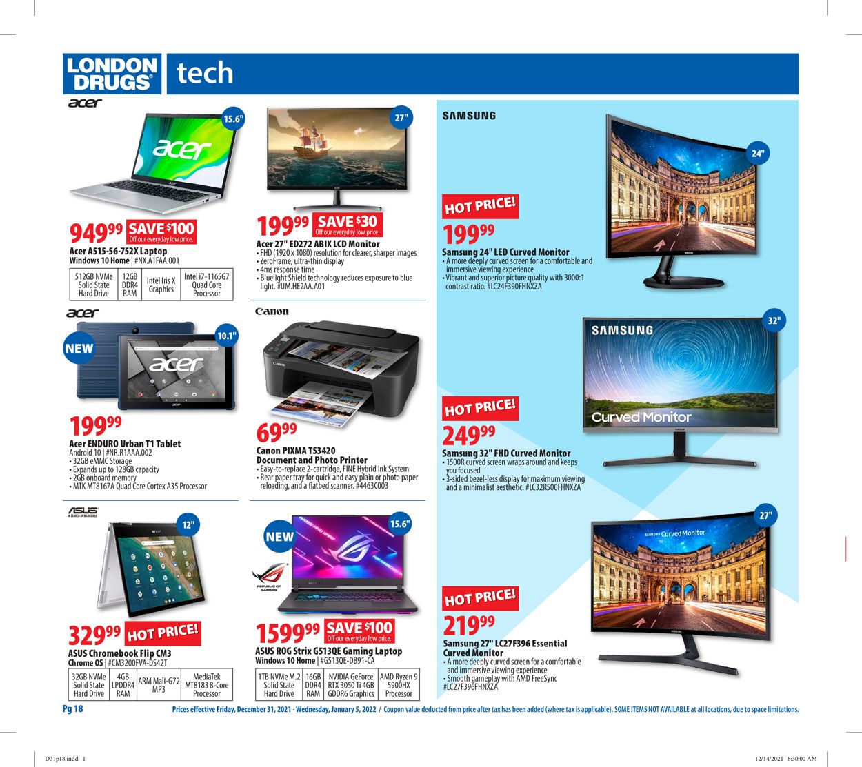 London Drugs Flyer - 12/31-01/05/2022 (Page 18)