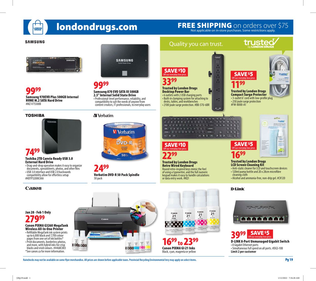 London Drugs Flyer - 01/28-02/02/2022 (Page 19)