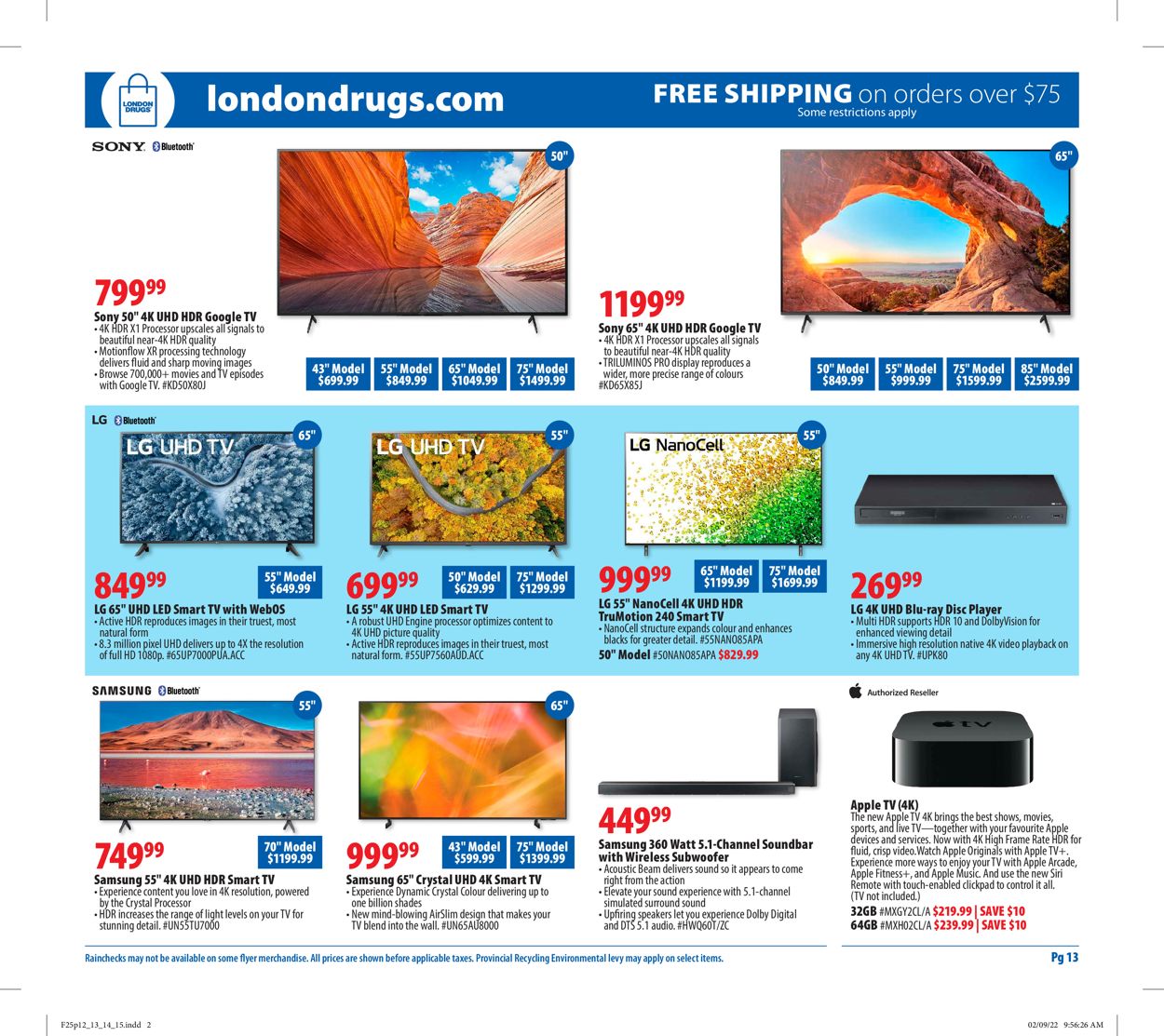 London Drugs Flyer - 02/25-03/02/2022 (Page 13)