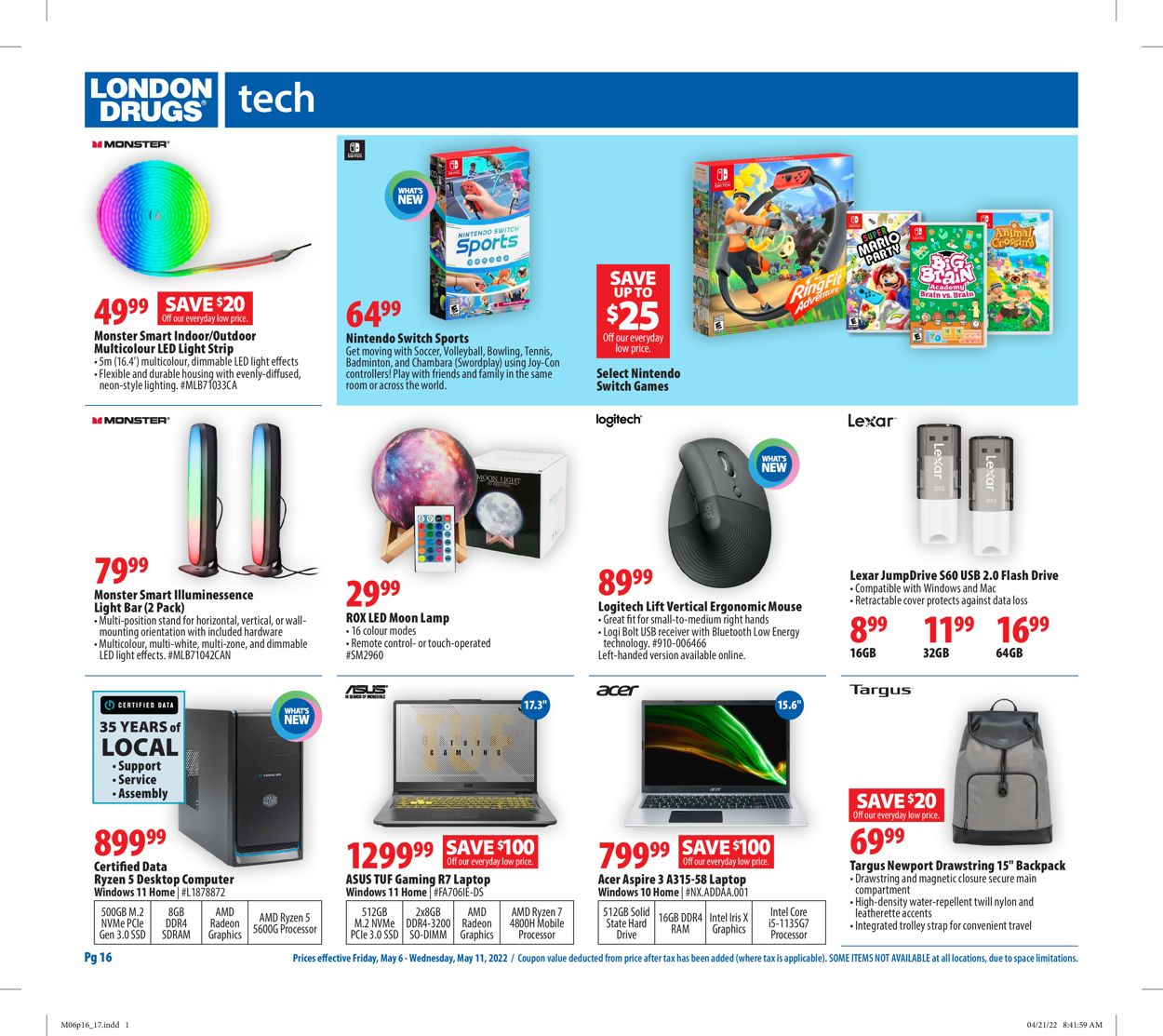 London Drugs Flyer - 05/06-05/11/2022 (Page 16)