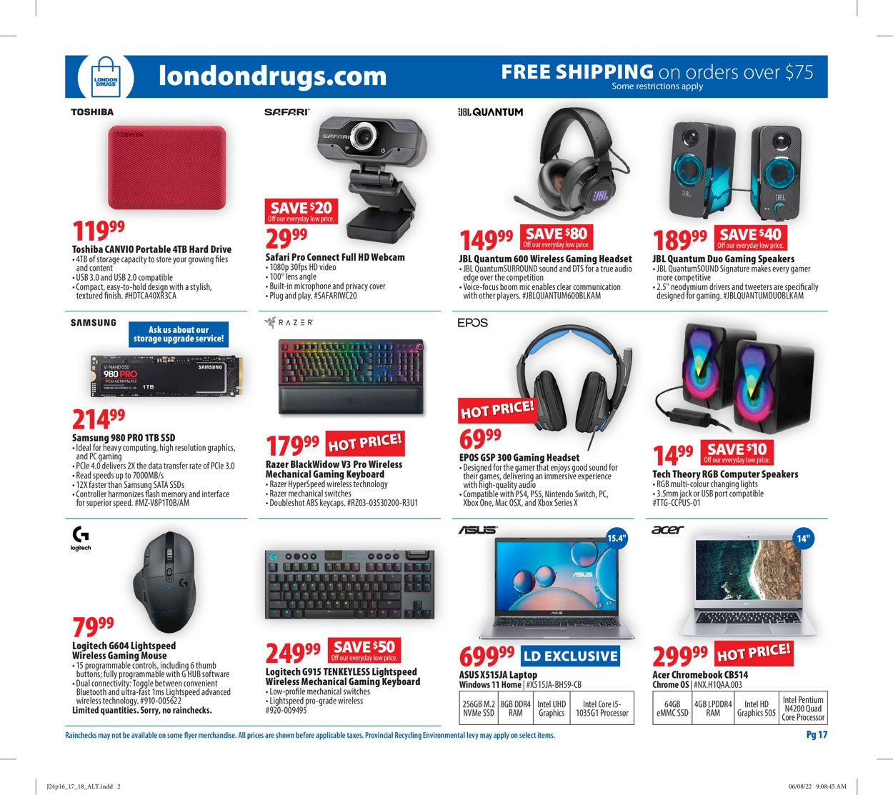 London Drugs Flyer - 06/24-06/29/2022 (Page 18)