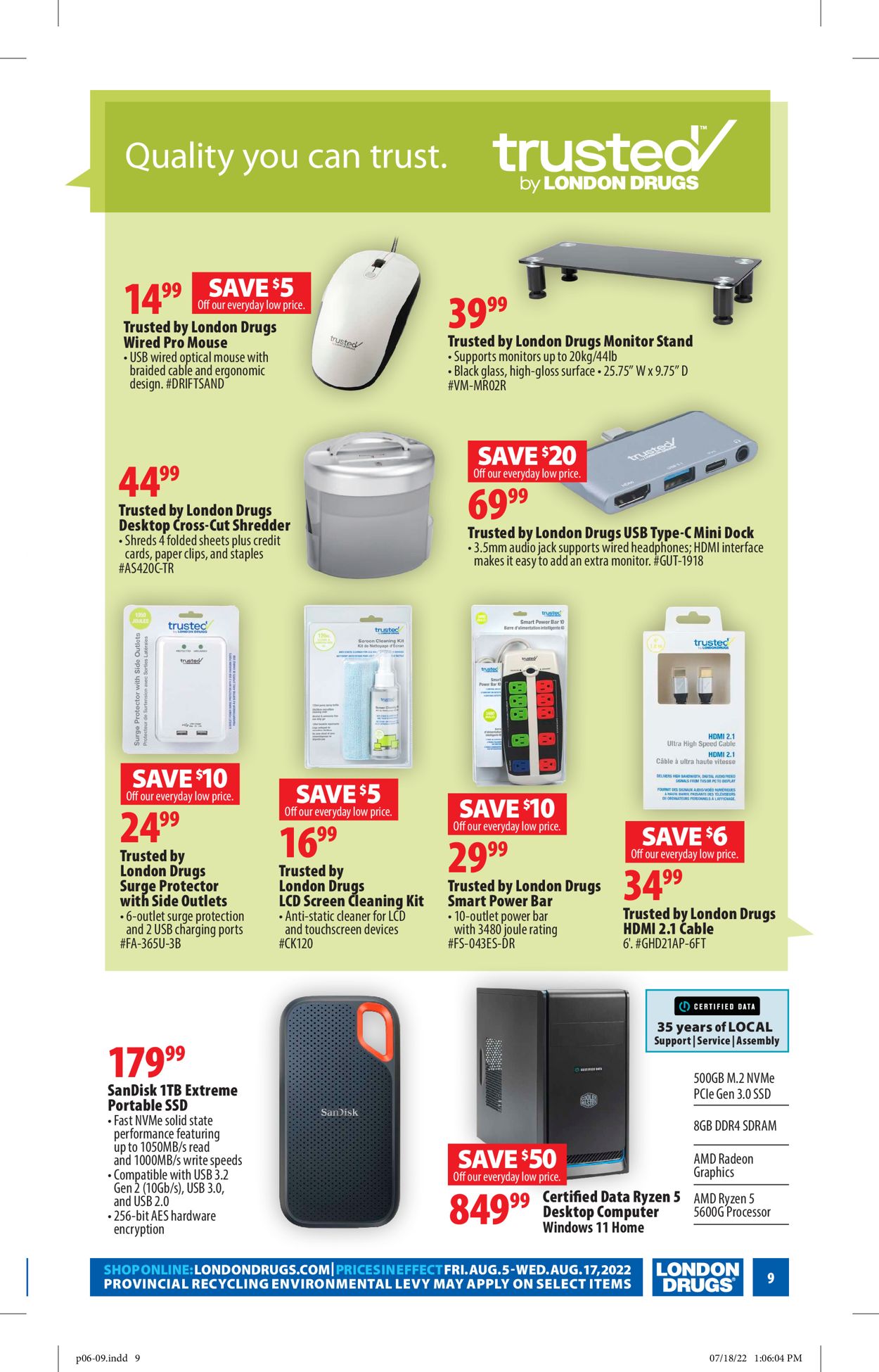 London Drugs Flyer - 08/05-08/17/2022 (Page 9)
