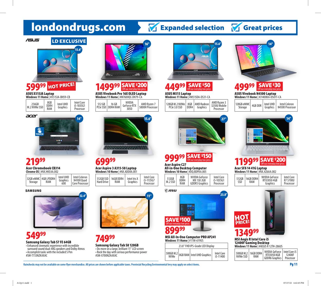London Drugs Flyer - 08/12-08/17/2022 (Page 11)