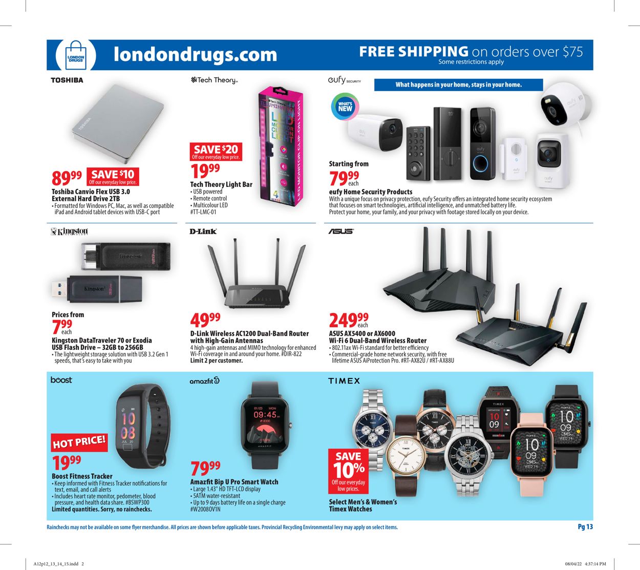 London Drugs Flyer - 08/12-08/17/2022 (Page 13)