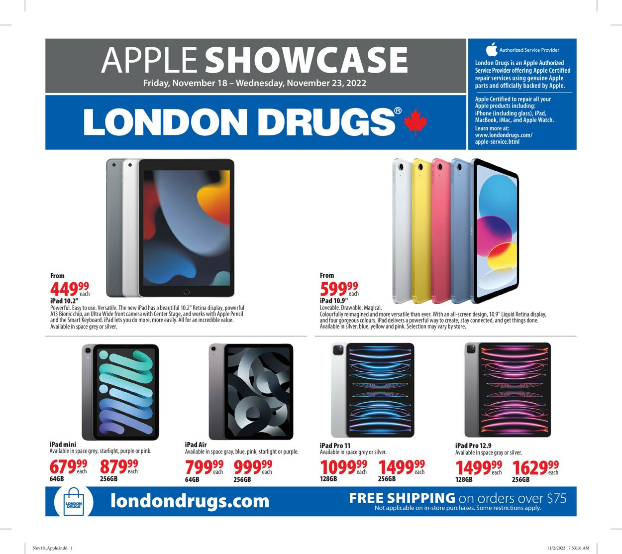 London Drugs Flyer - 11/18-11/23/2022
