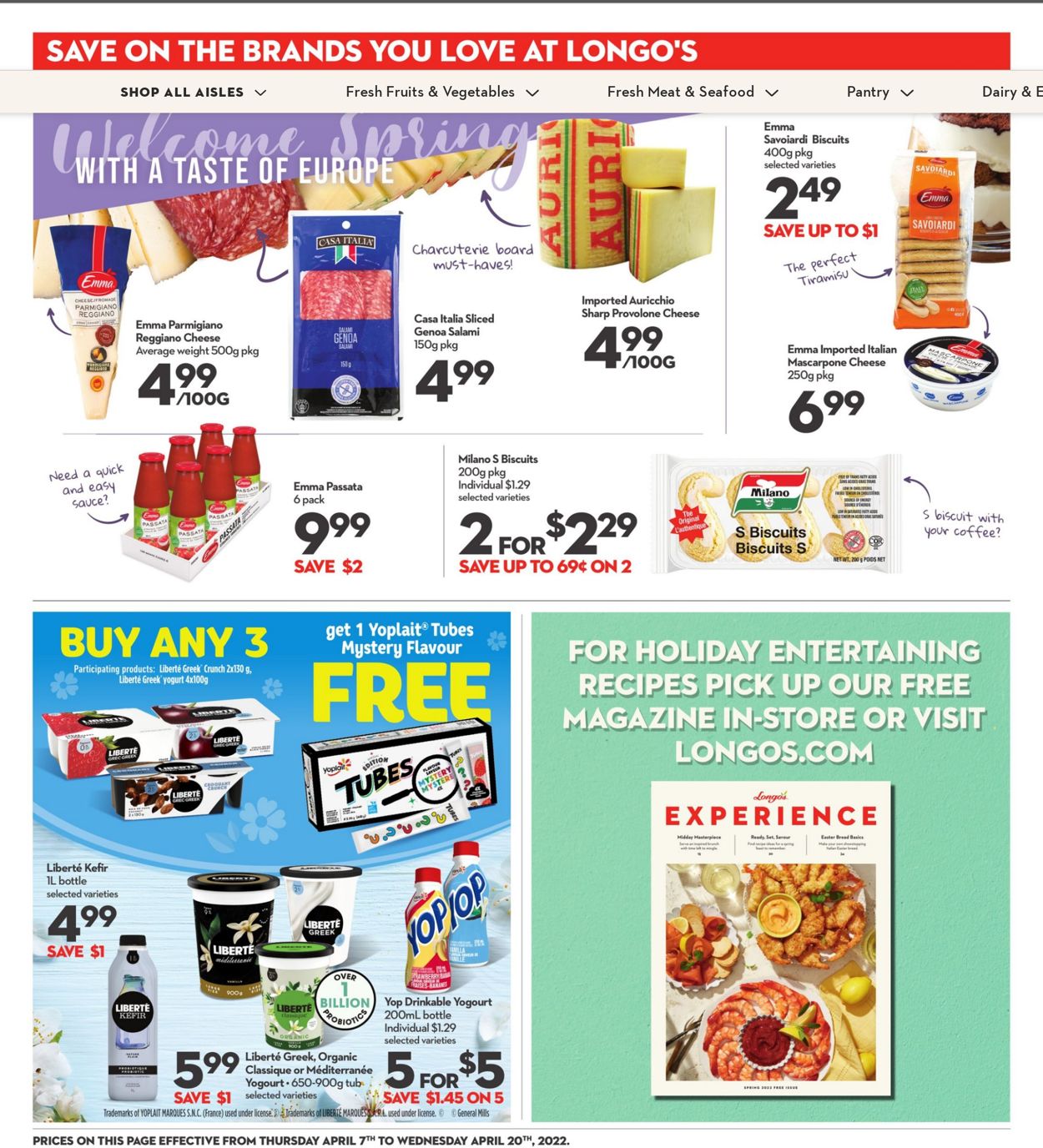 Longo's EASTER 2022 Flyer - 04/07-04/20/2022 (Page 20)