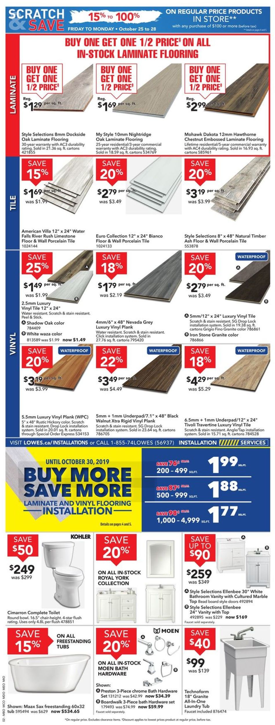 Lowes Flyer - 10/24-10/30/2019 (Page 4)