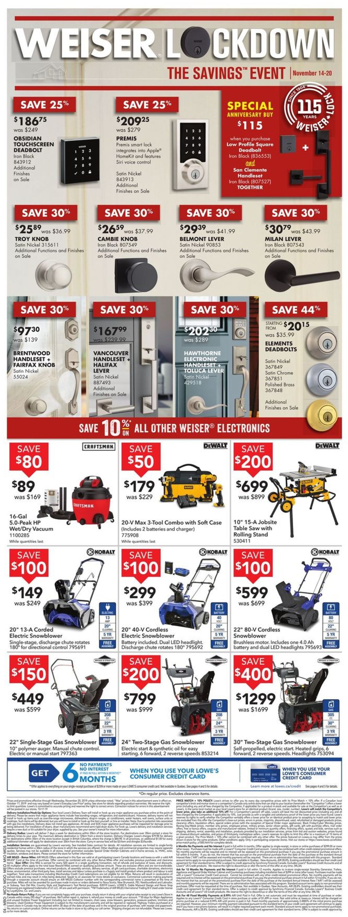 Lowes Flyer - 11/14-11/20/2019 (Page 6)