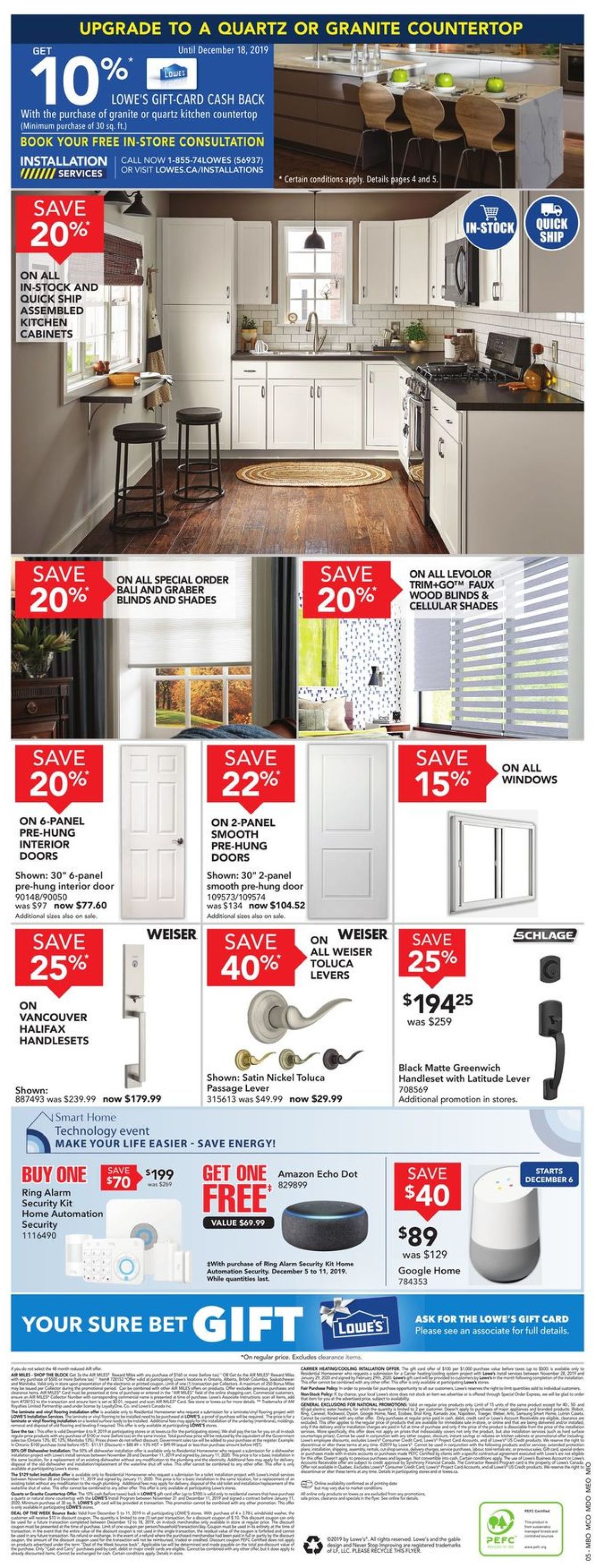Lowes - HOLIDAY Flyer 2019 Flyer - 12/05-12/11/2019 (Page 7)