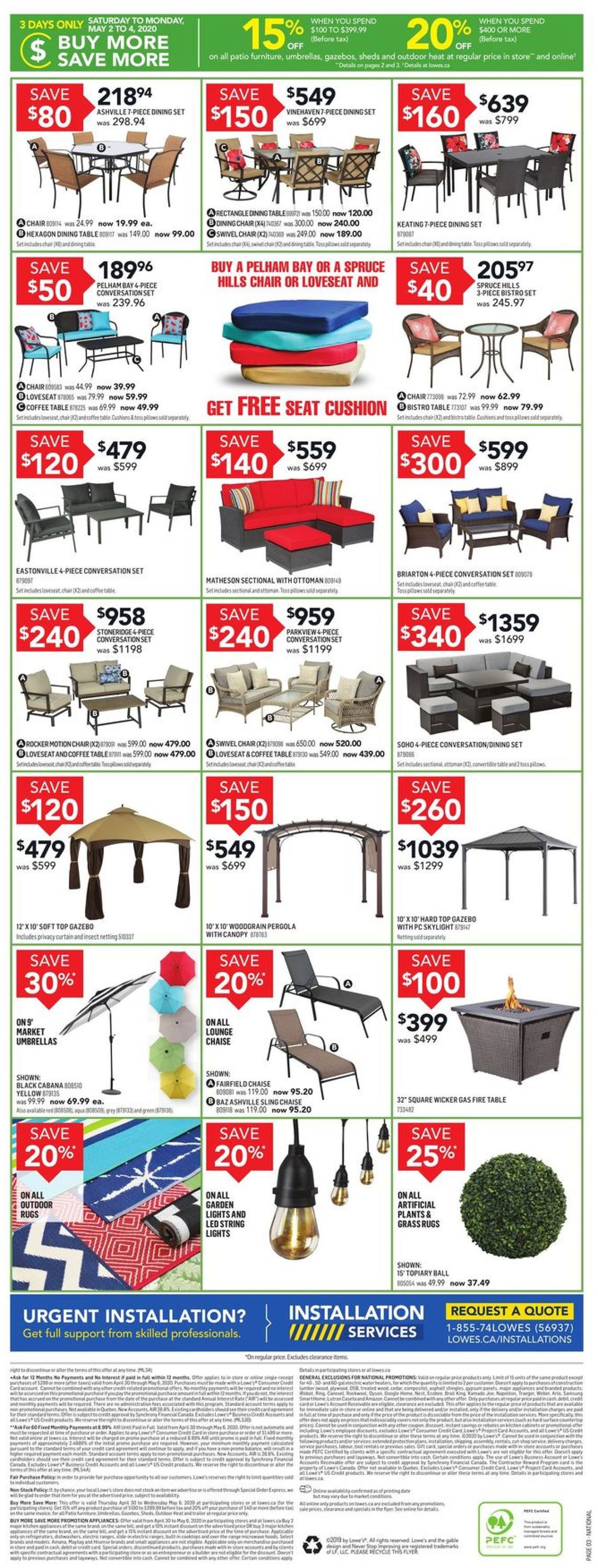 Lowes Flyer - 04/30-05/06/2020 (Page 5)