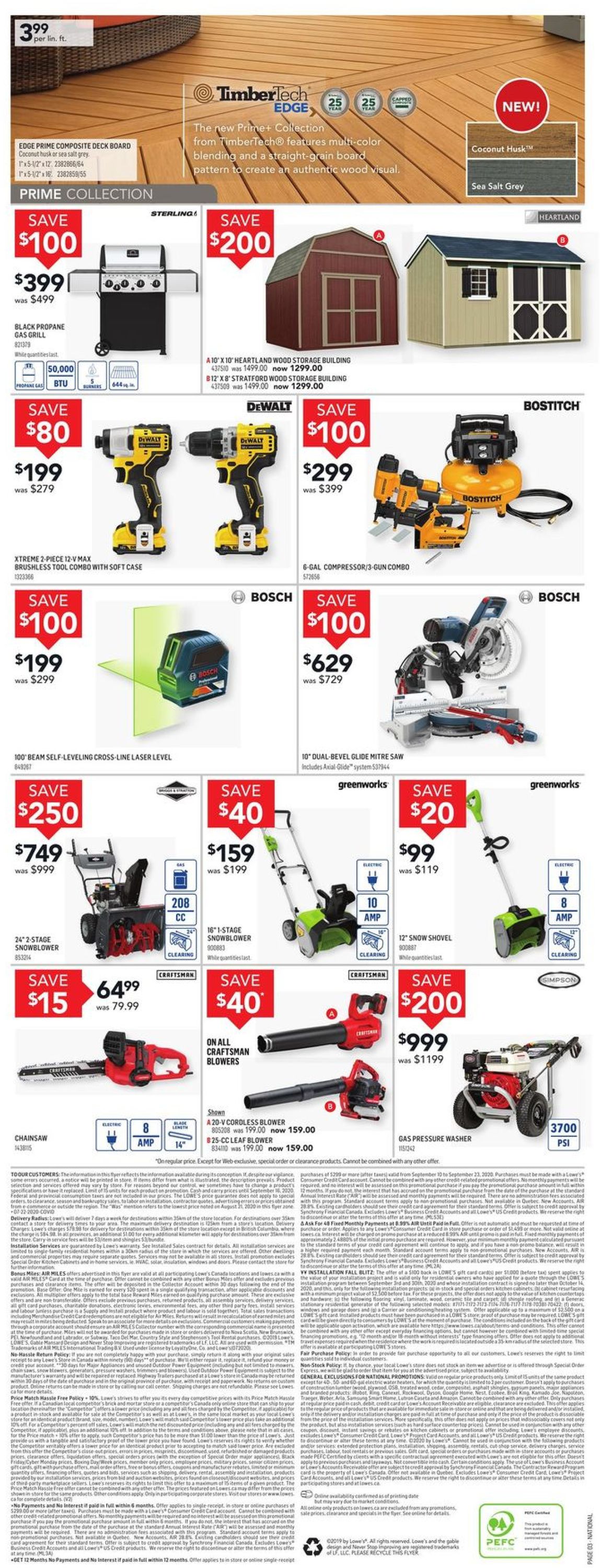 Lowes Flyer - 09/10-09/16/2020 (Page 3)