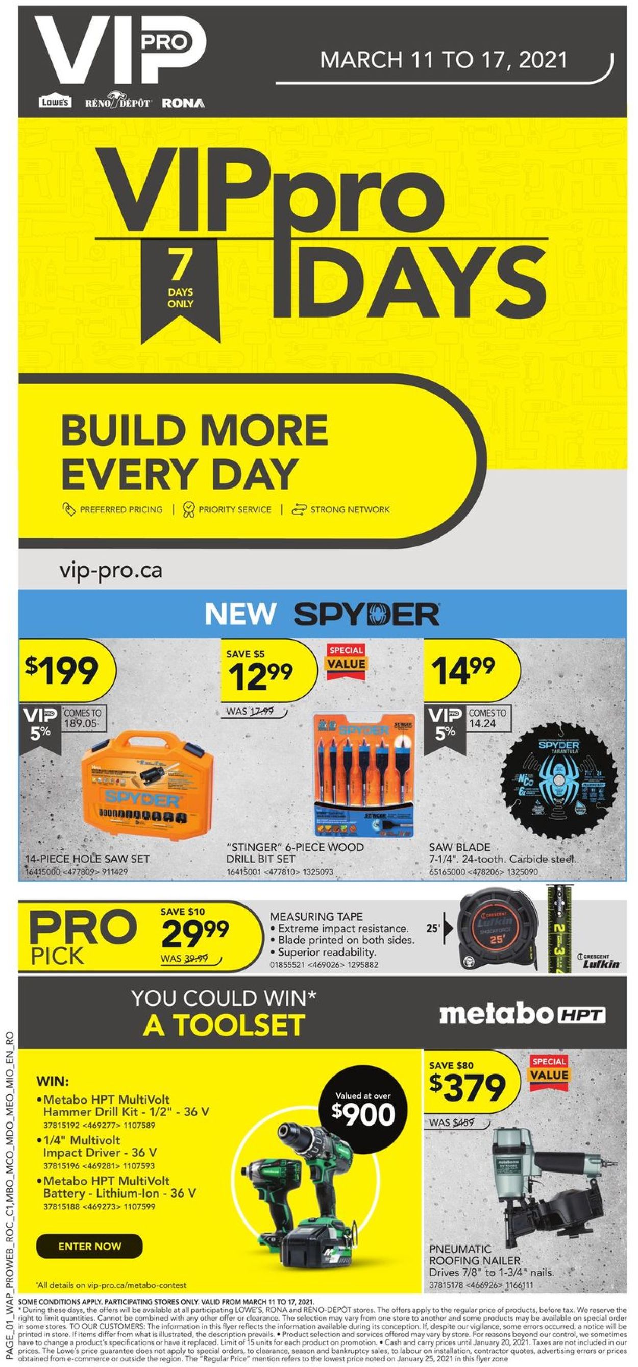 Lowes Flyer - 03/11-03/17/2021