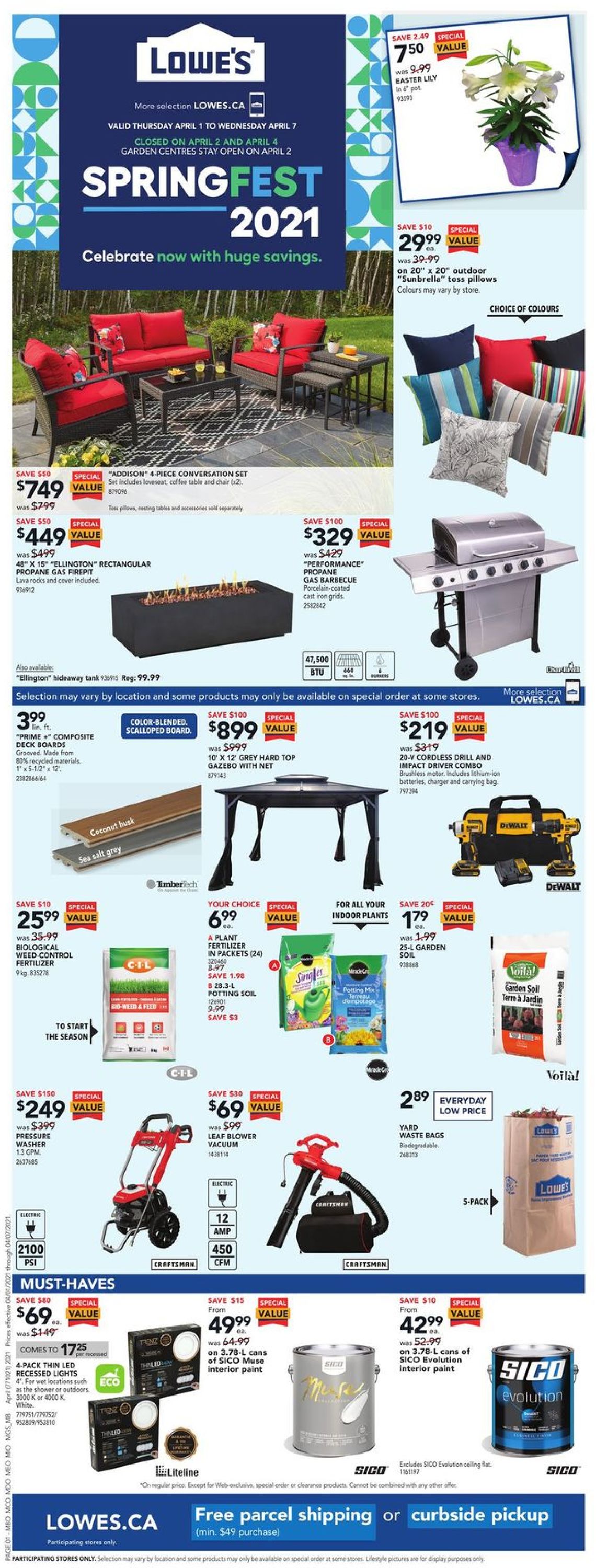Lowes Flyer - 04/01-04/07/2021