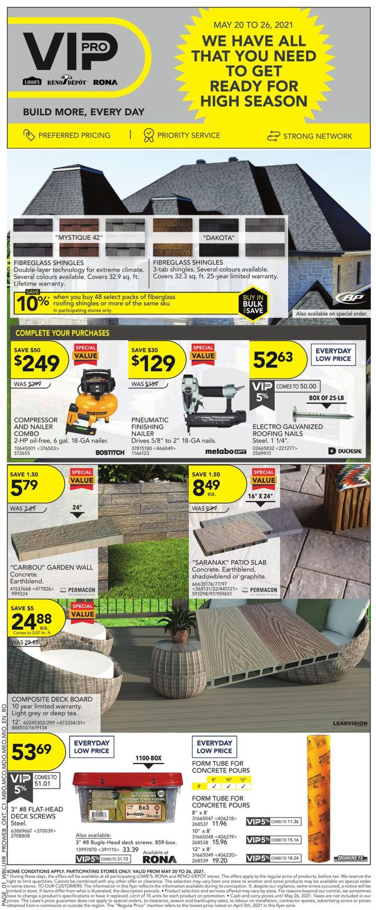 Lowes Flyer - 05/20-05/26/2021