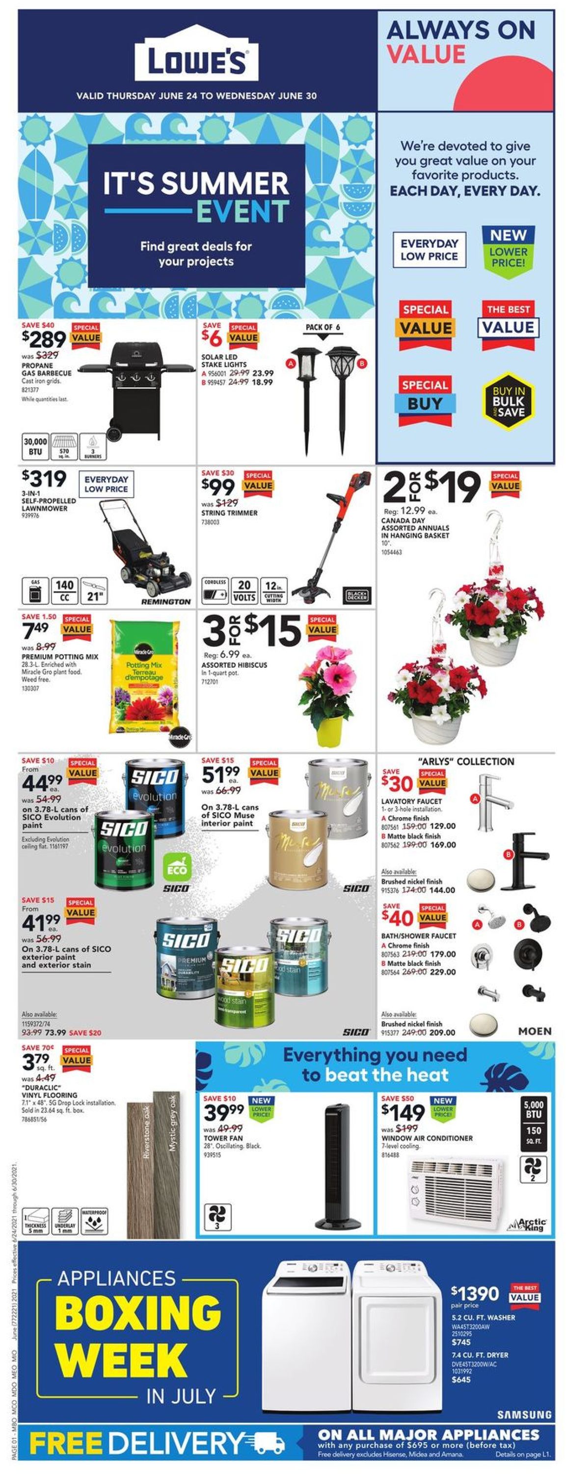 Lowes Flyer - 06/24-06/30/2021