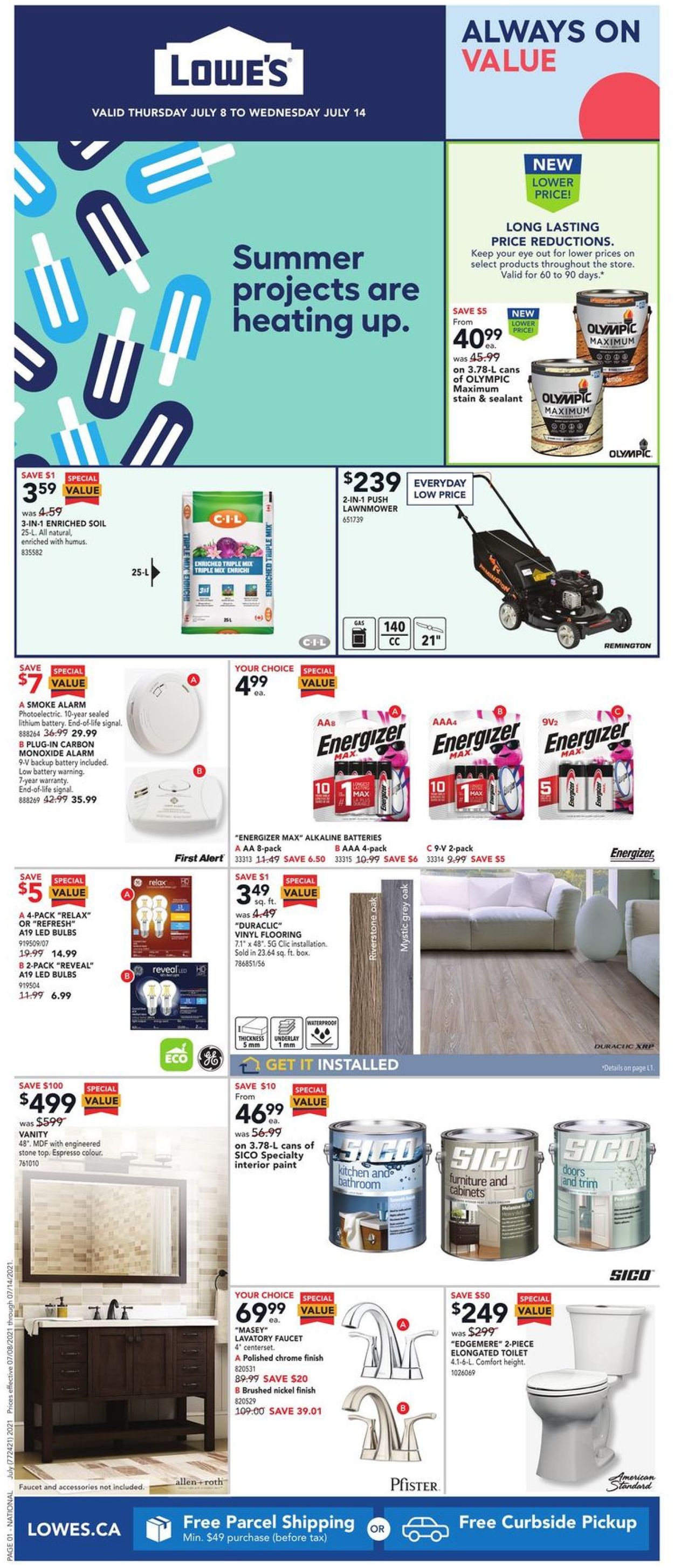 Lowes Flyer - 07/08-07/14/2021