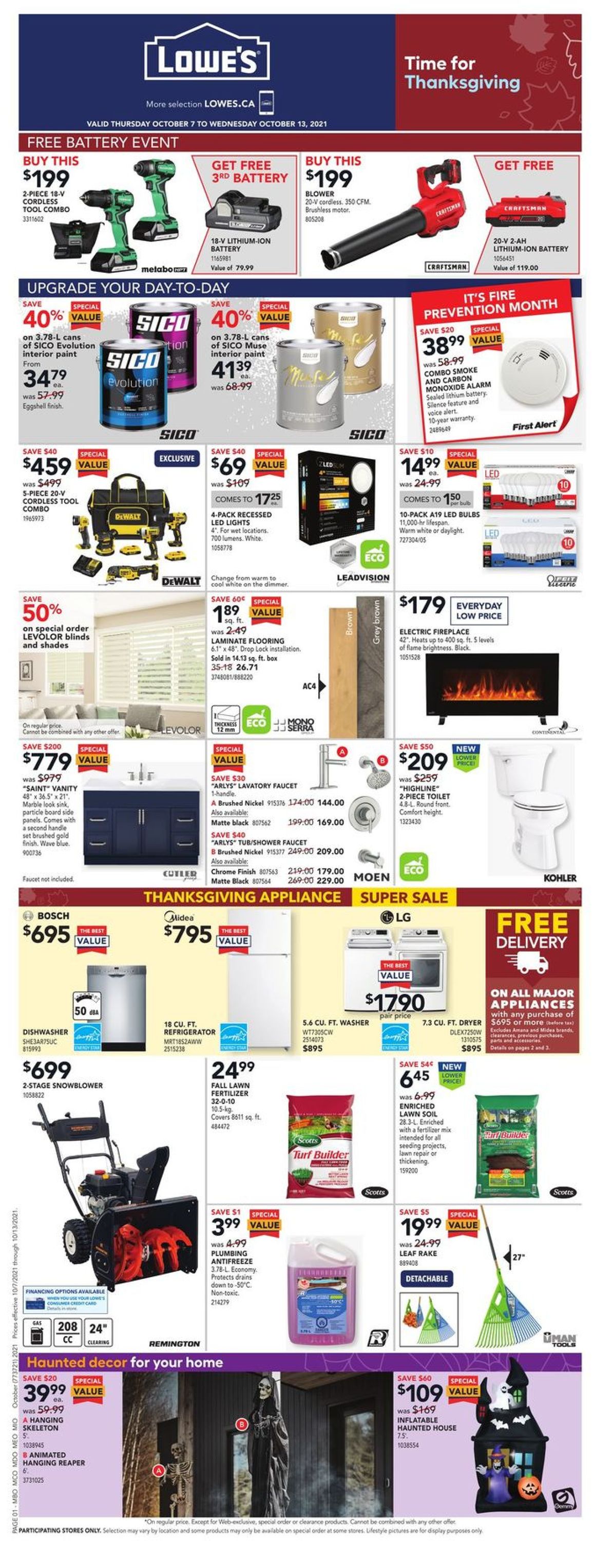 Lowes Flyer - 10/07-10/13/2021