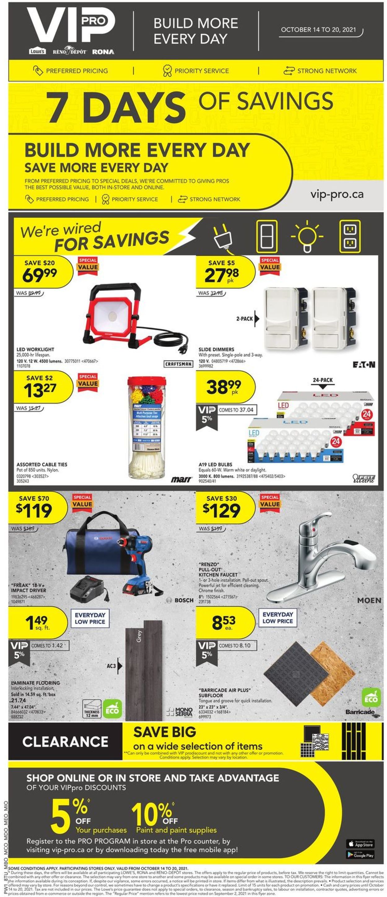 Lowes Flyer - 10/14-10/20/2021