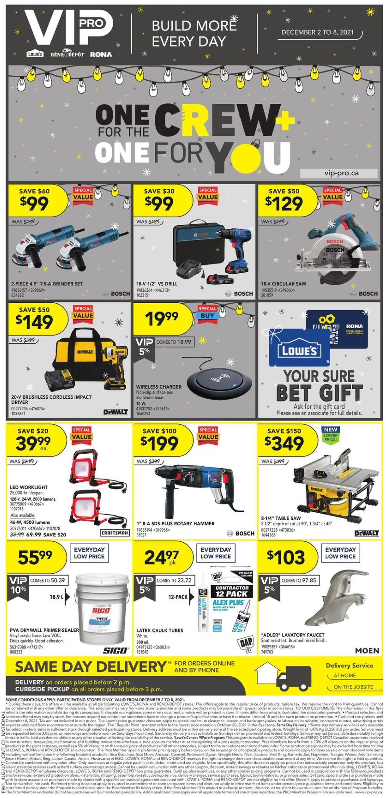 Lowes Flyer - 12/02-12/08/2021