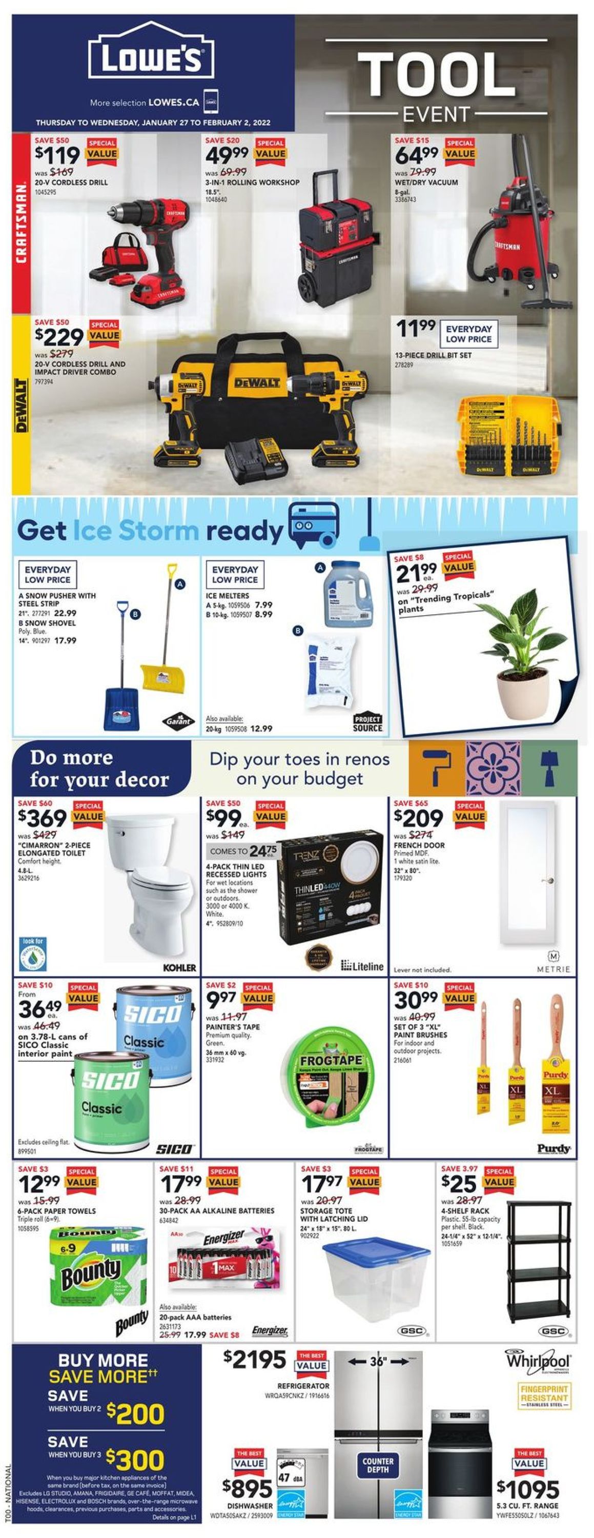 Lowes Flyer - 01/27-02/02/2022