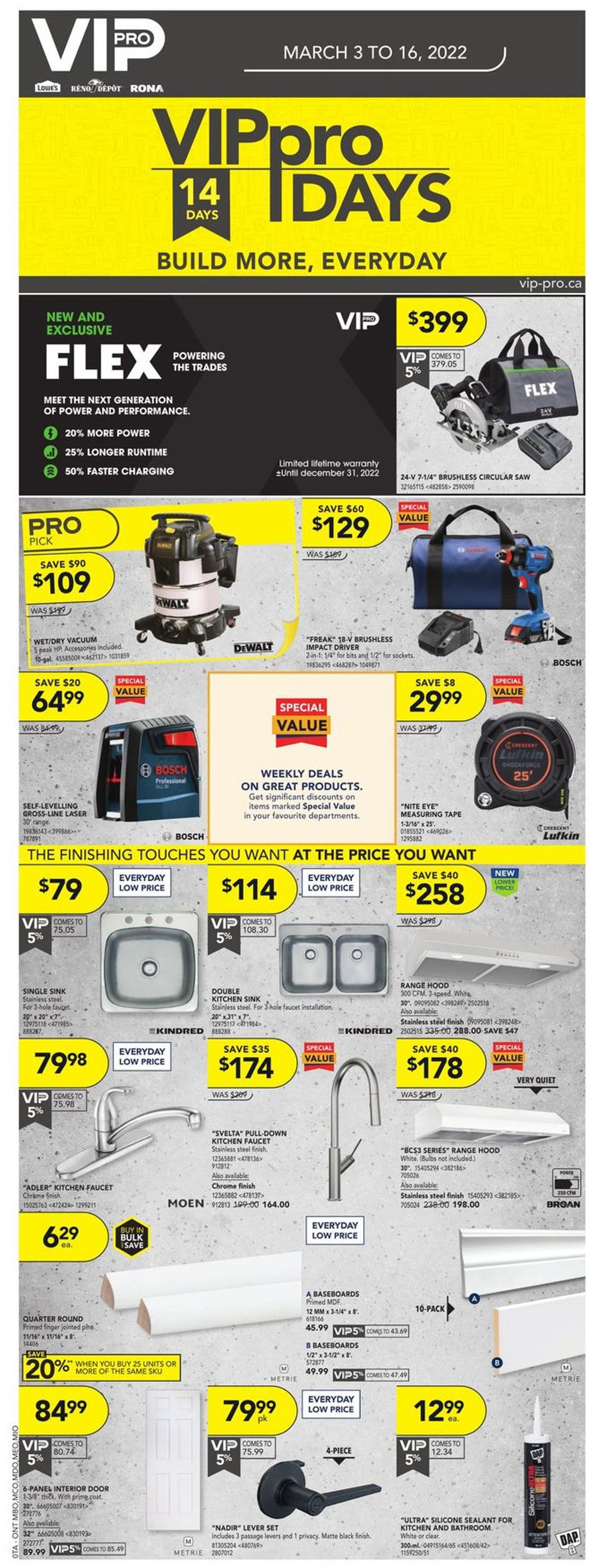 Lowes Flyer - 03/03-03/16/2022