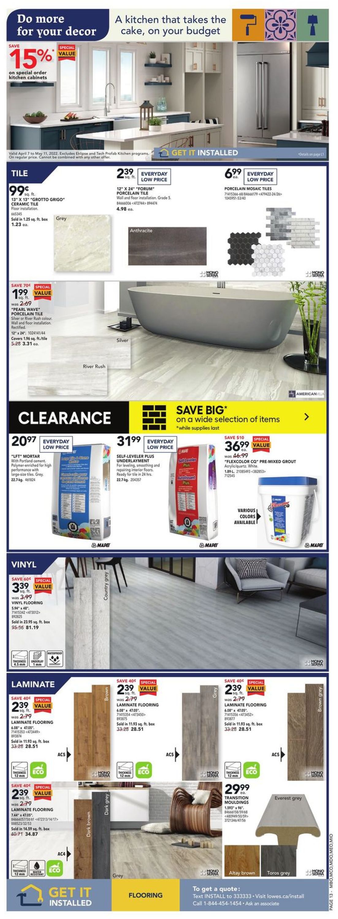 Lowes Flyer - 04/14-04/20/2022 (Page 13)