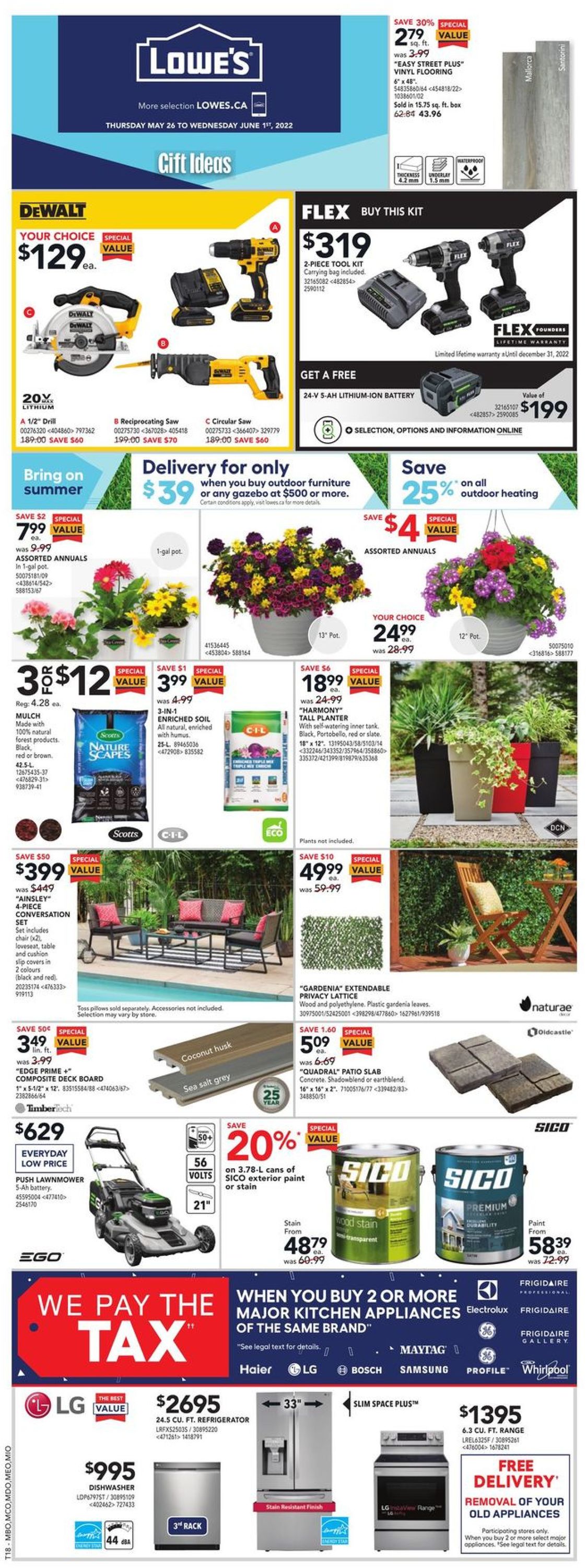 Lowes Flyer - 05/26-06/01/2022