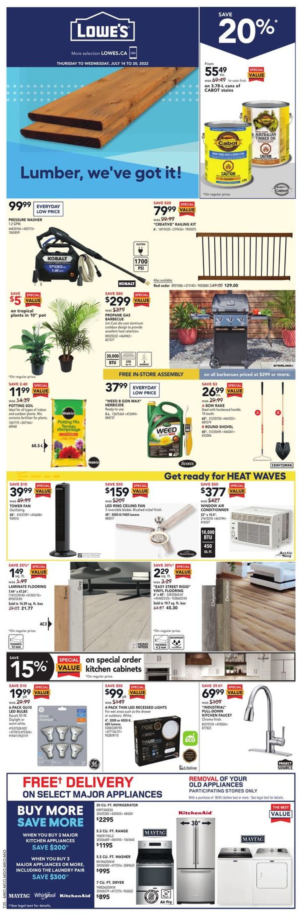 Lowes Flyer - 07/14-07/20/2022