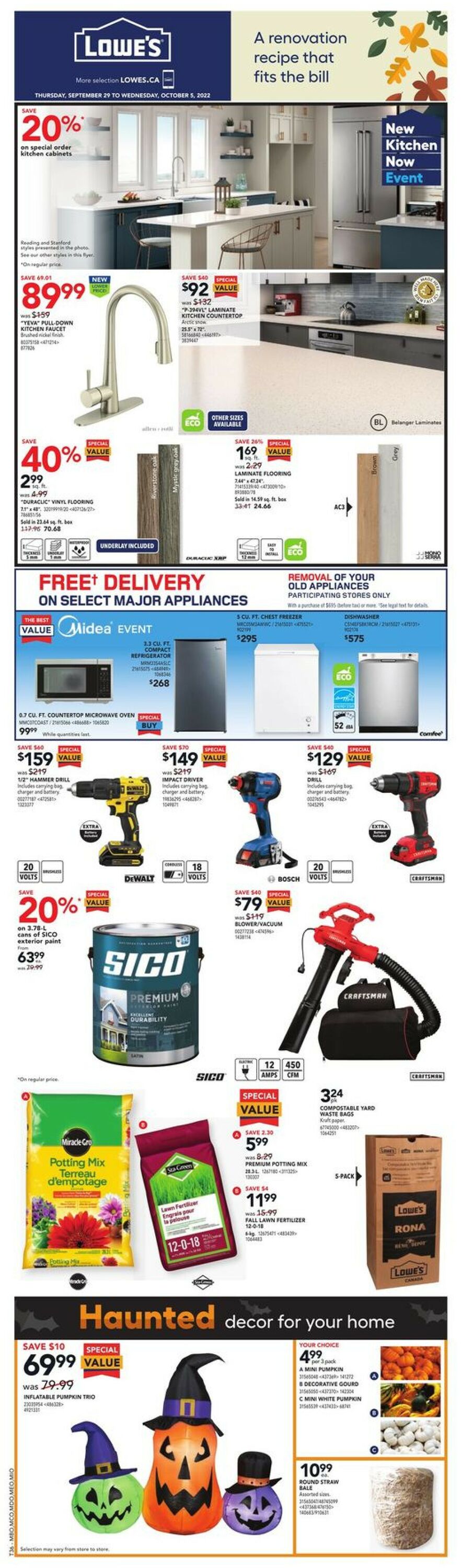 Lowes Flyer - 09/29-10/05/2022