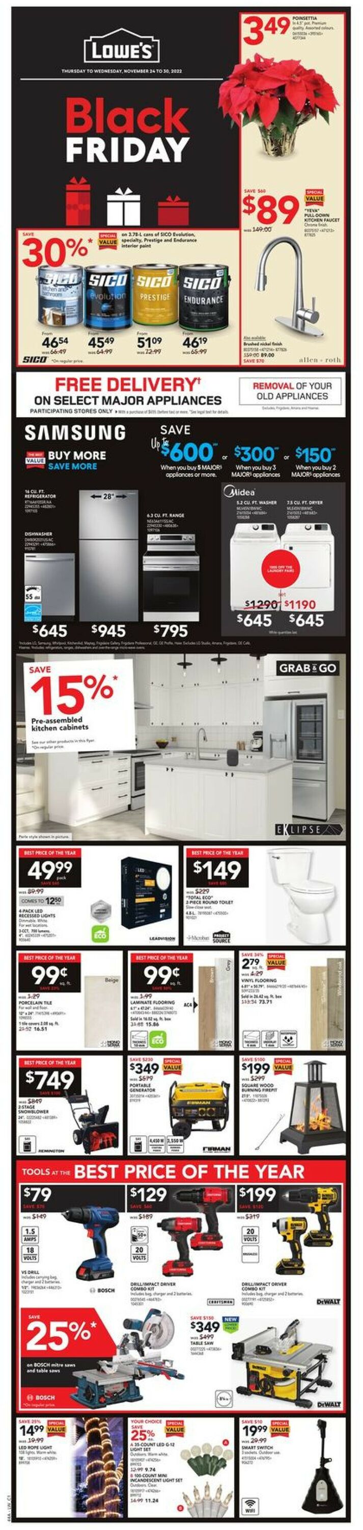 Lowes Flyer - 11/24-11/30/2022