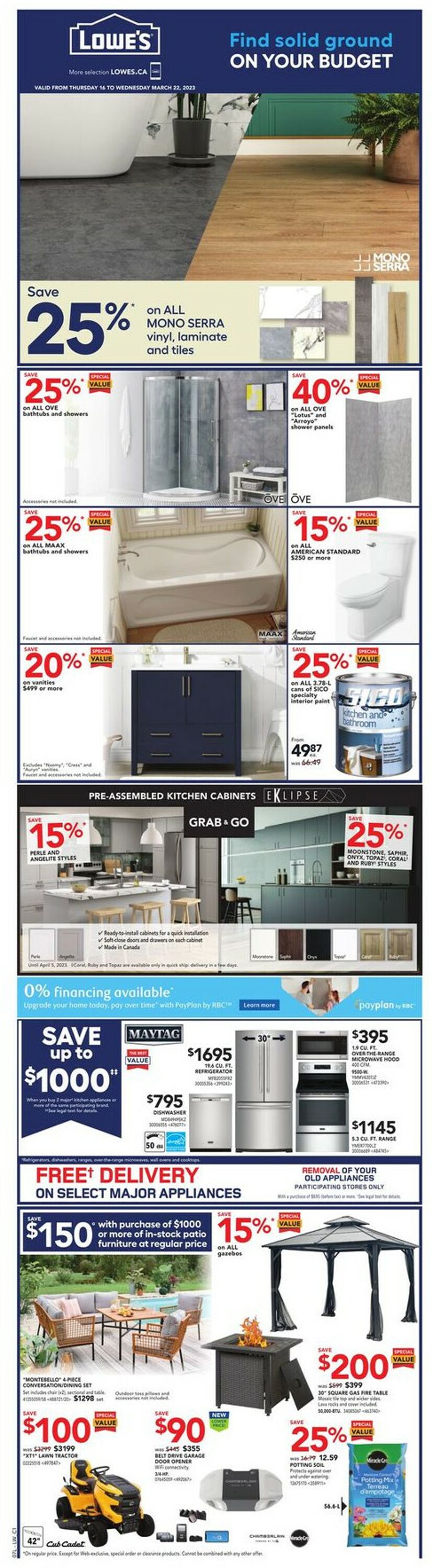 Lowes Flyer - 03/16-03/22/2023