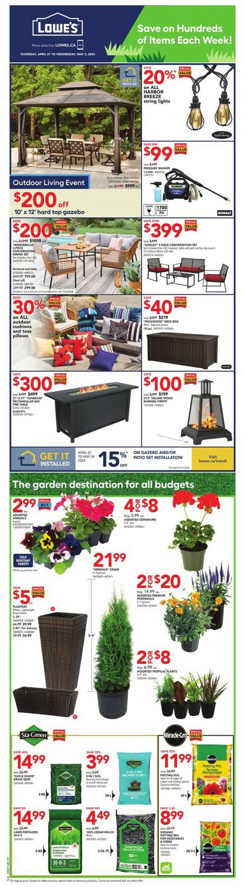 Lowes Flyer - 04/27-05/03/2023