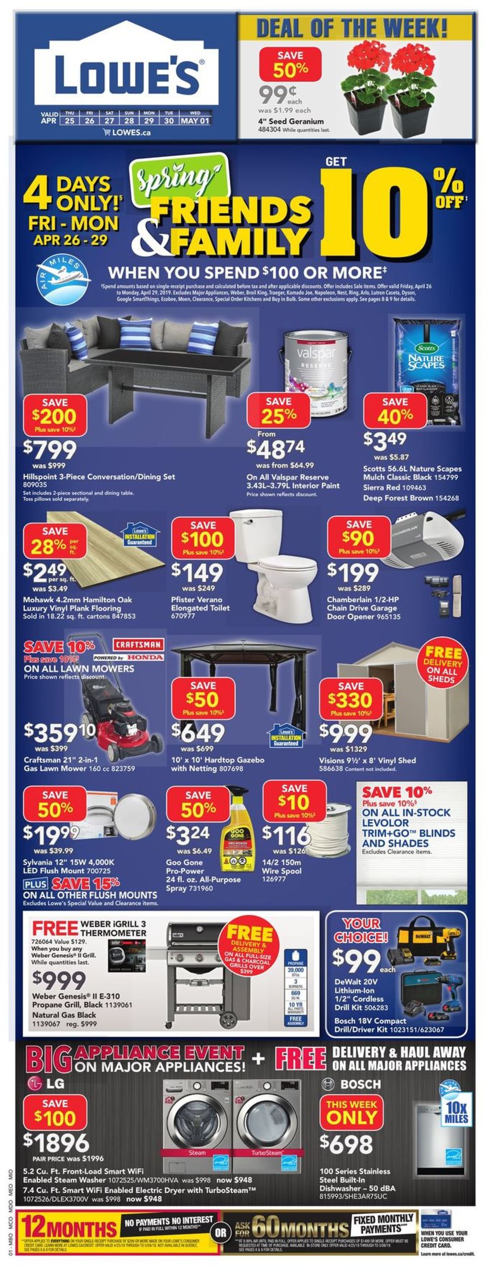 Lowes Flyer - 04/25-05/01/2019