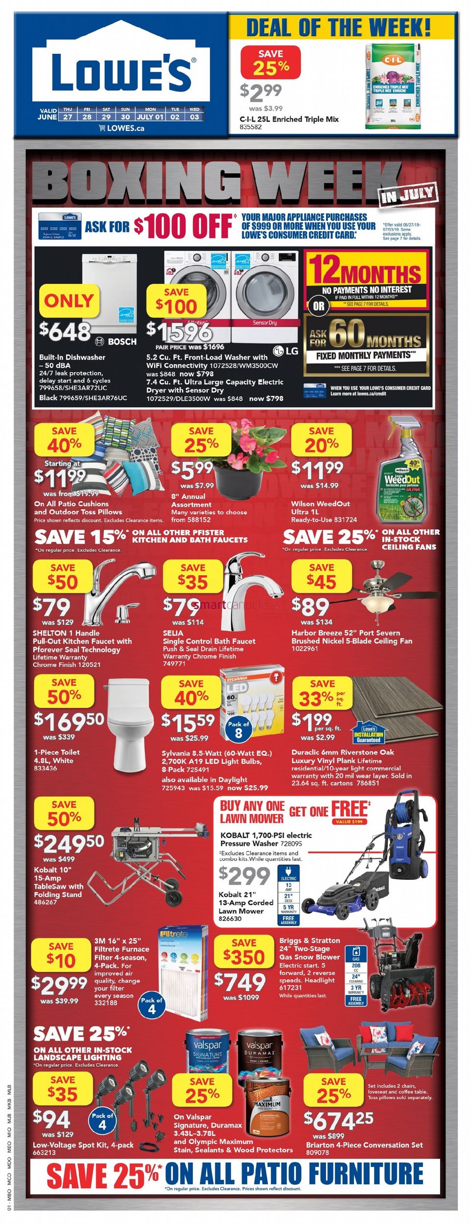 Lowes Flyer - 06/27-07/03/2019