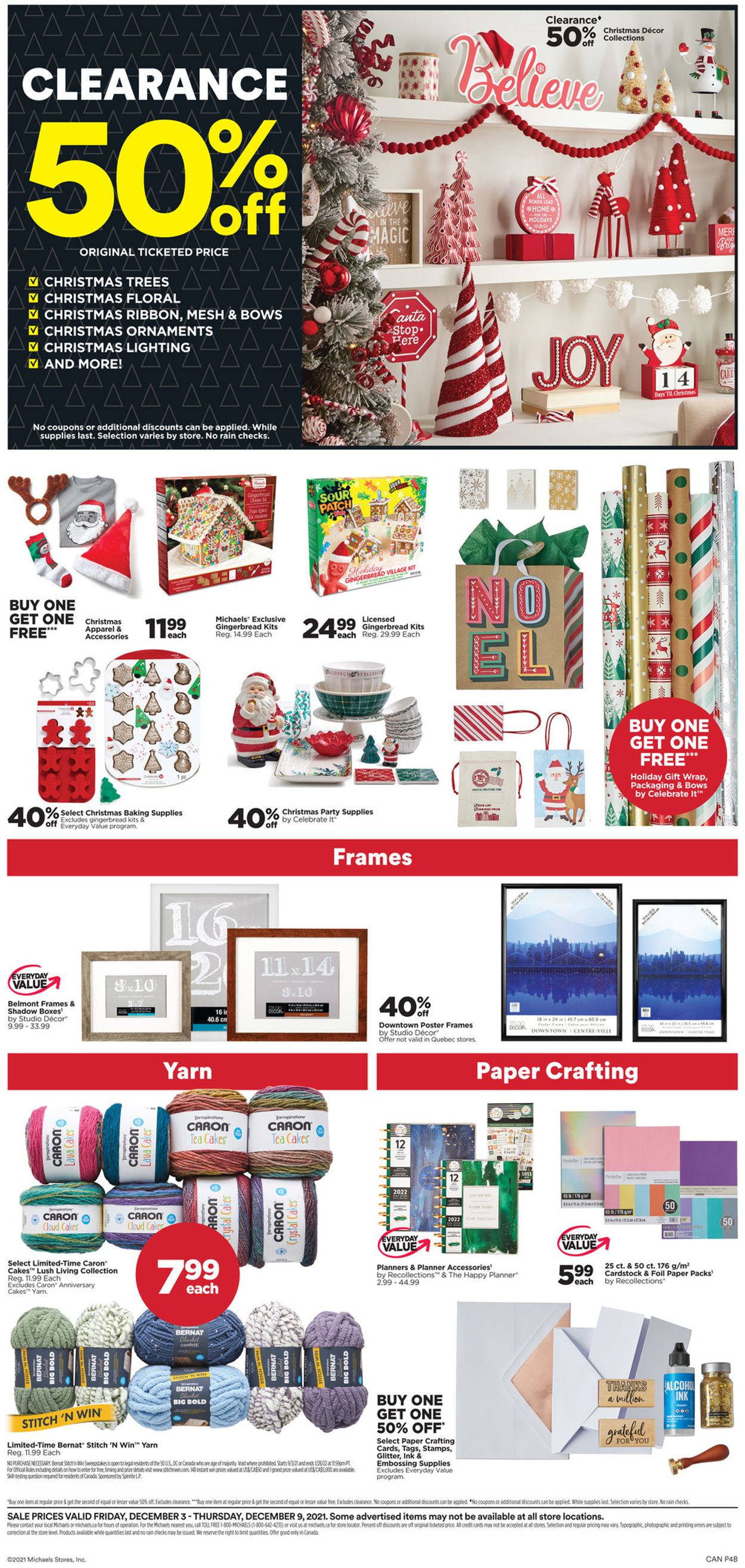 Michaels XMAS 2021 Flyer - 12/03-12/09/2021 (Page 4)