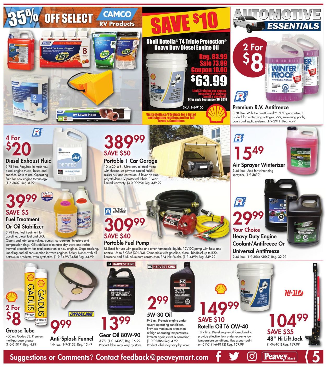 Peavey Mart Flyer - 08/30-09/08/2019 (Page 5)