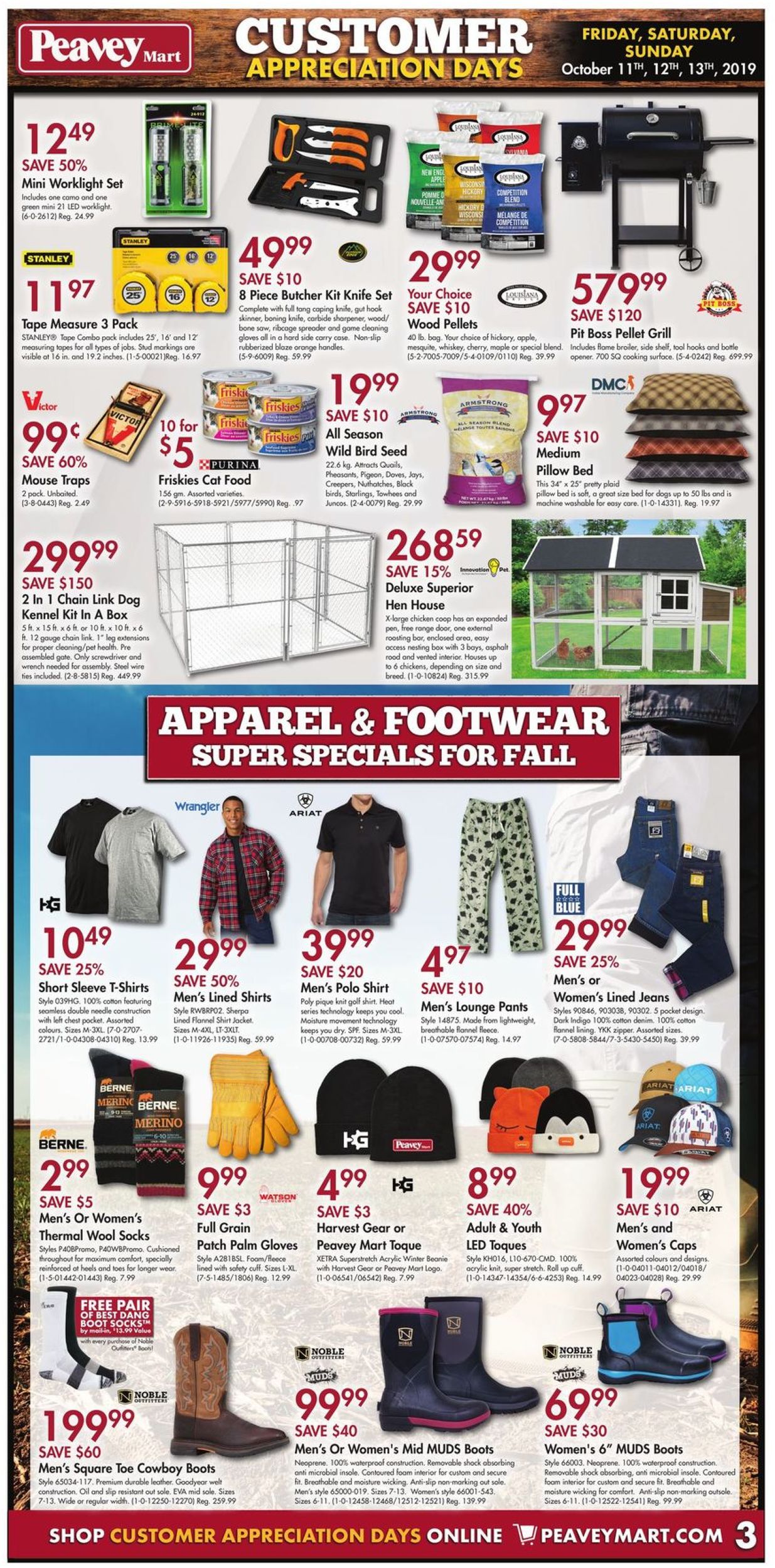 Peavey Mart Flyer - 10/11-10/13/2019 (Page 3)