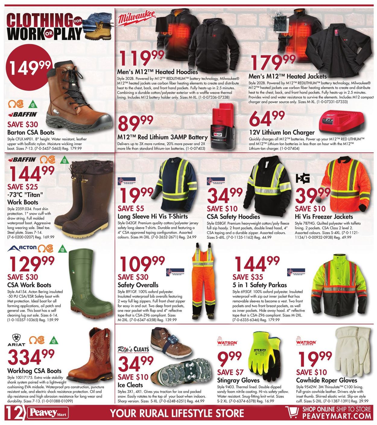 Peavey Mart Flyer - 11/01-11/10/2019 (Page 12)