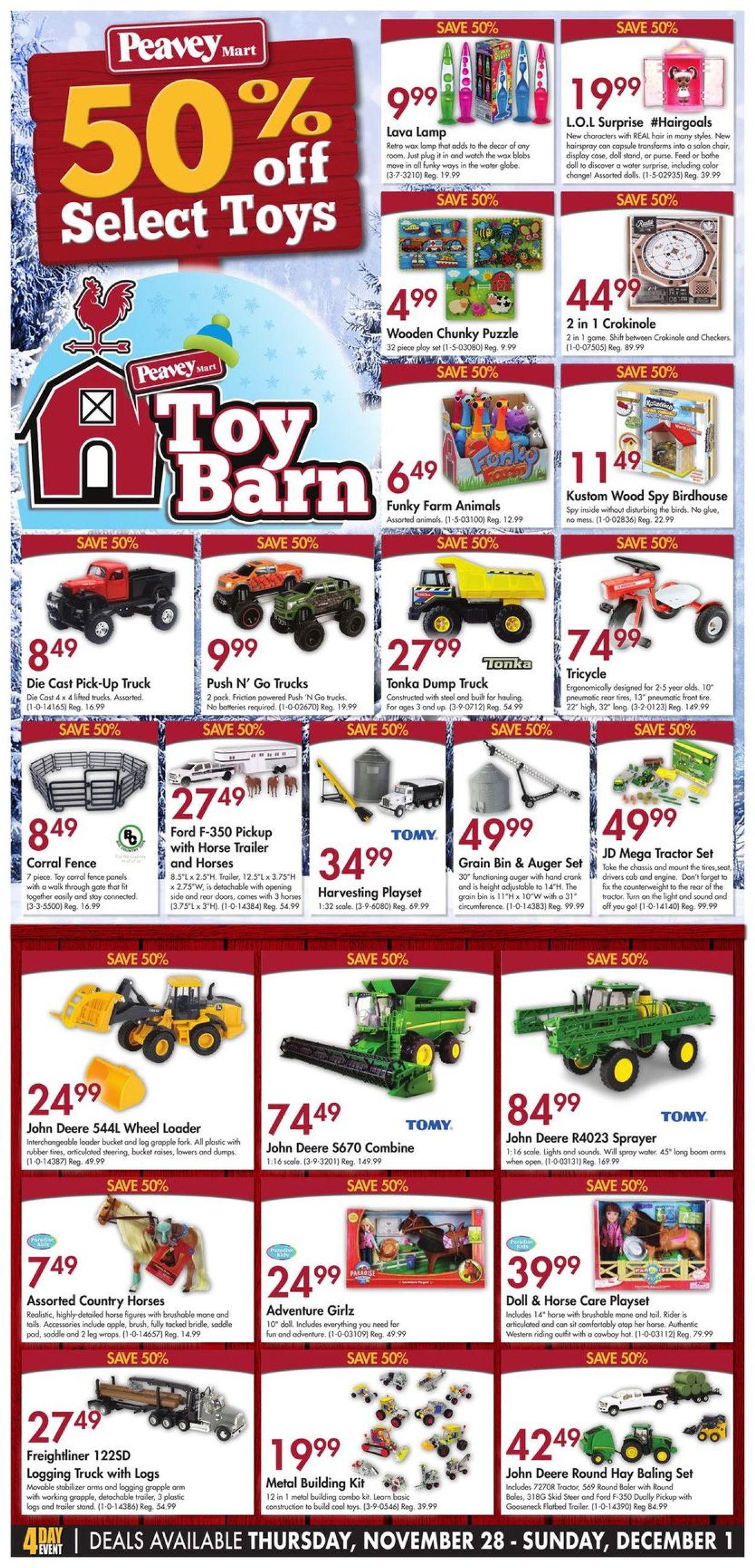 Peavey Mart - MOONLIGHT MADNESS Flyer - 11/28-12/01/2019 (Page 4)